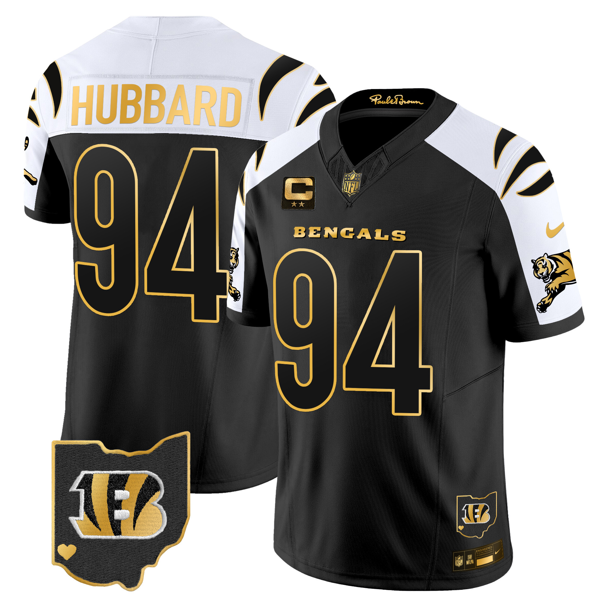 Sam Hubbard Men's Cincinnati Bengals 2024 Gold Vapor Limited Alternate Jersey - All Stitched