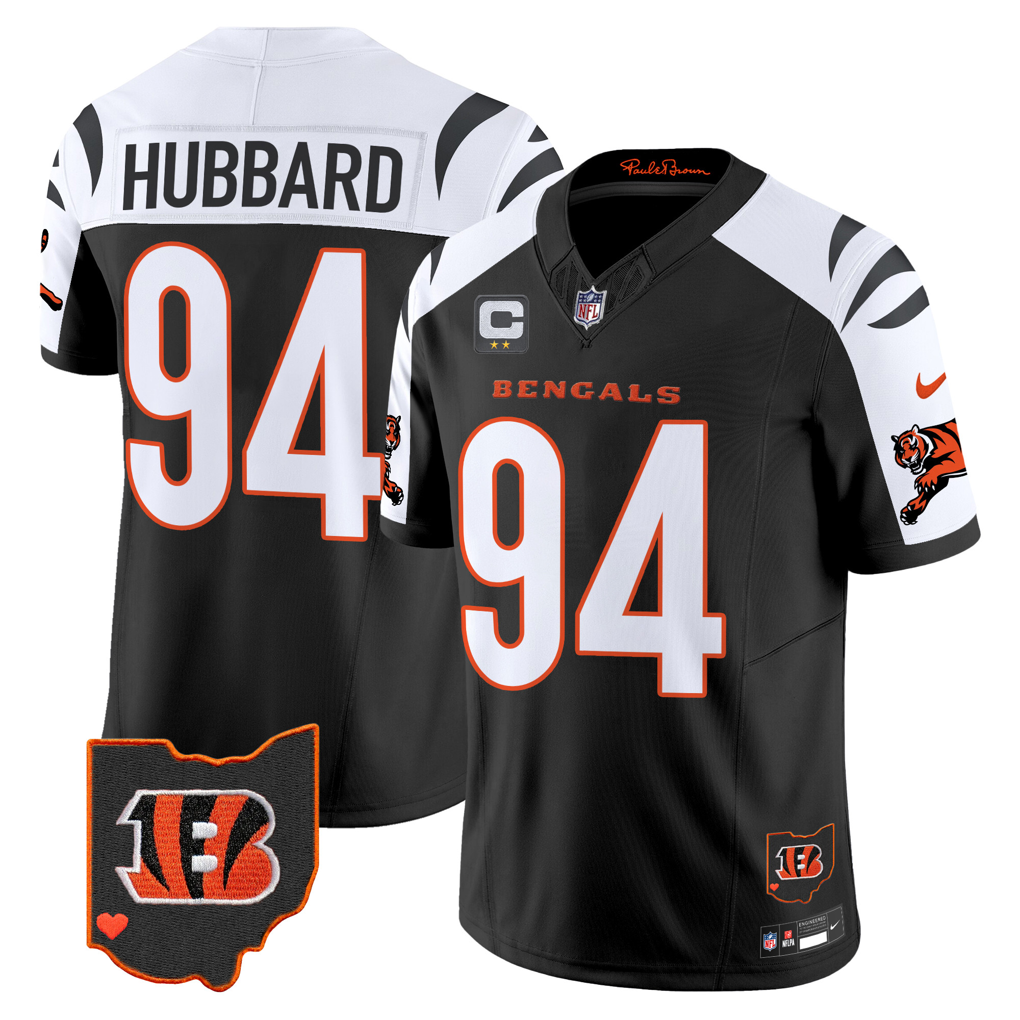 Sam Hubbard Men's Cincinnati Bengals 2024 Vapor Limited Alternate Jersey - All Stitched