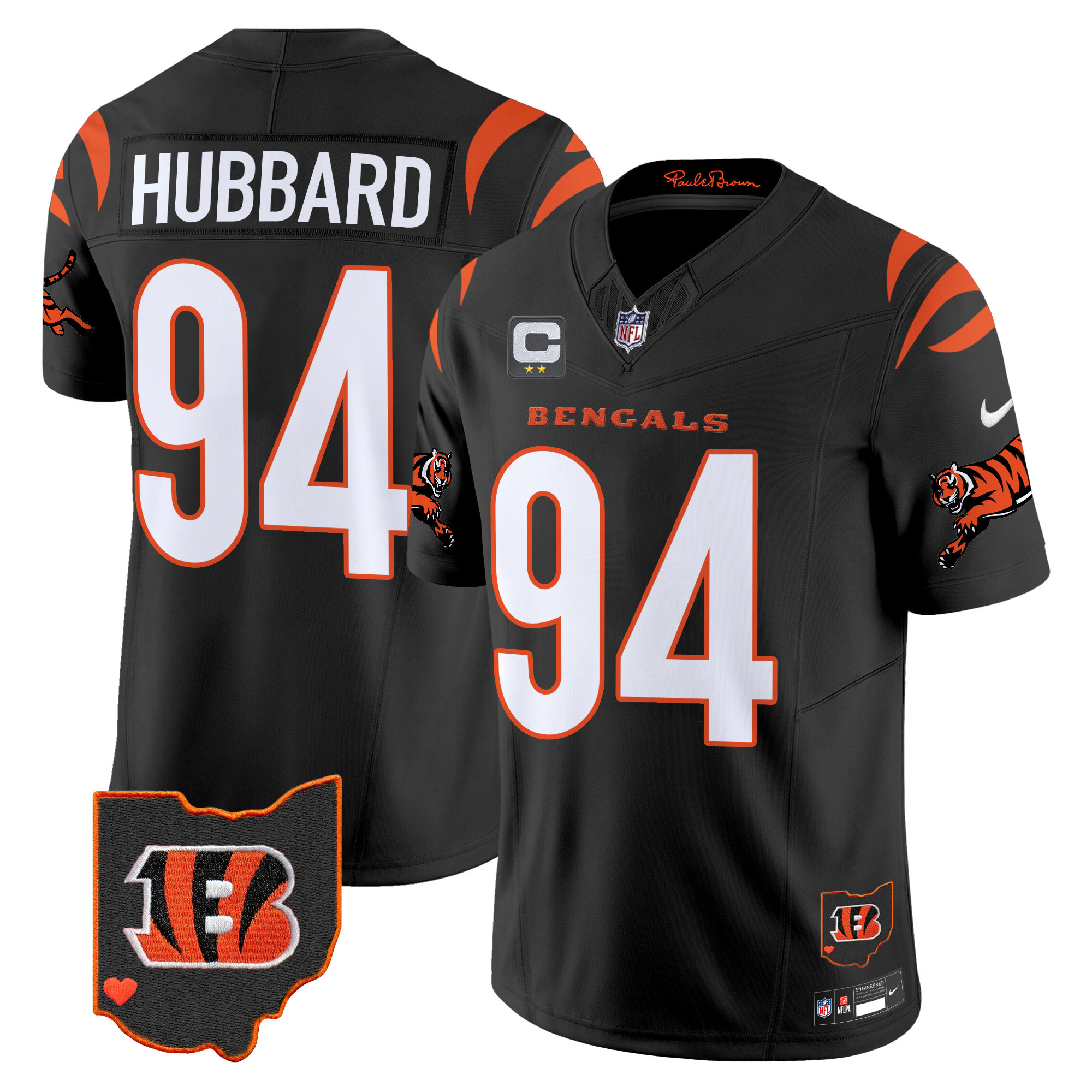 Sam Hubbard Men's Cincinnati Bengals 2024 Vapor Limited Black Jersey - All Stitched