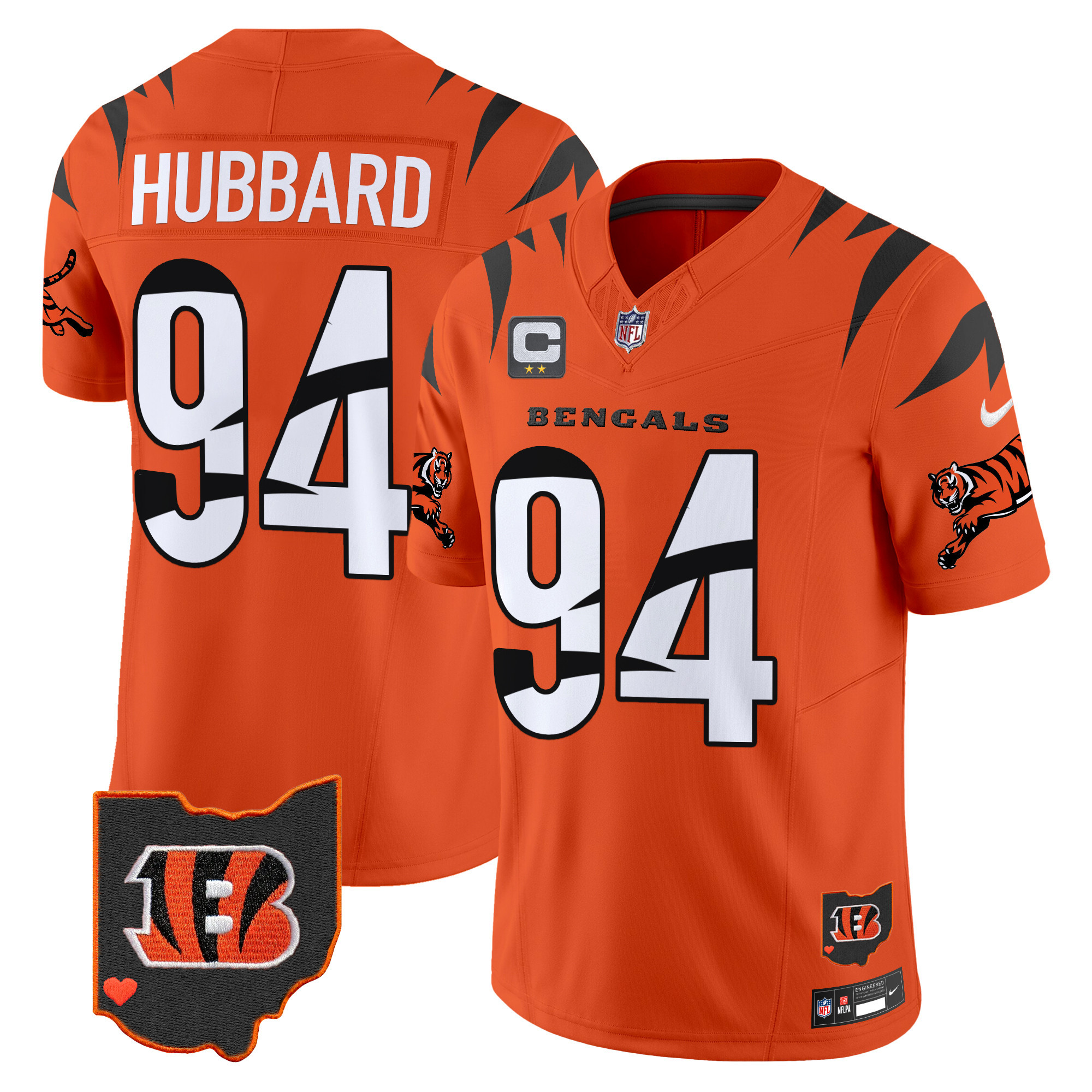 Sam Hubbard Men's Cincinnati Bengals Special Vapor Limited Orange Jersey - All Stitched
