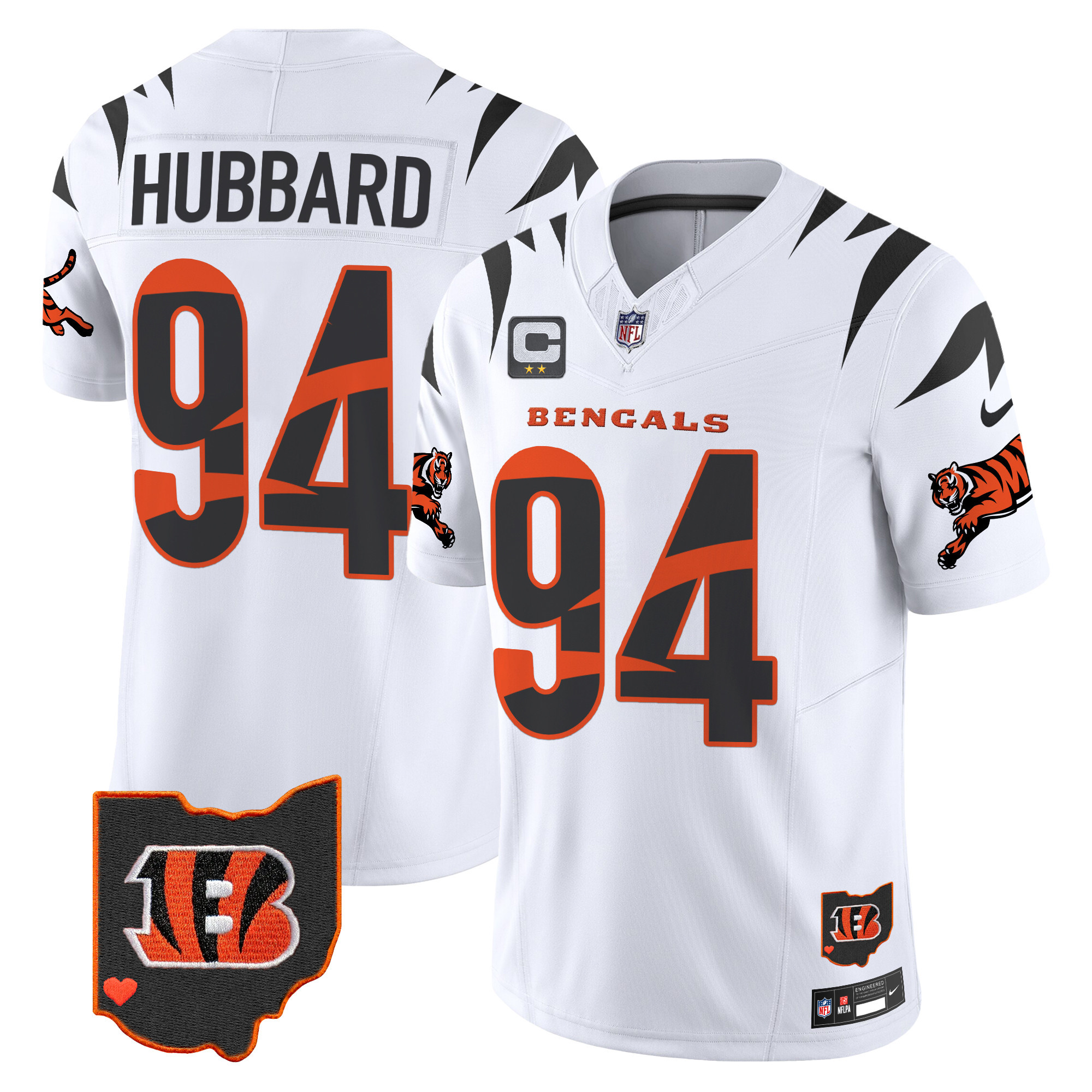 Sam Hubbard Men's Cincinnati Bengals Special Vapor Limited White Jersey - All Stitched
