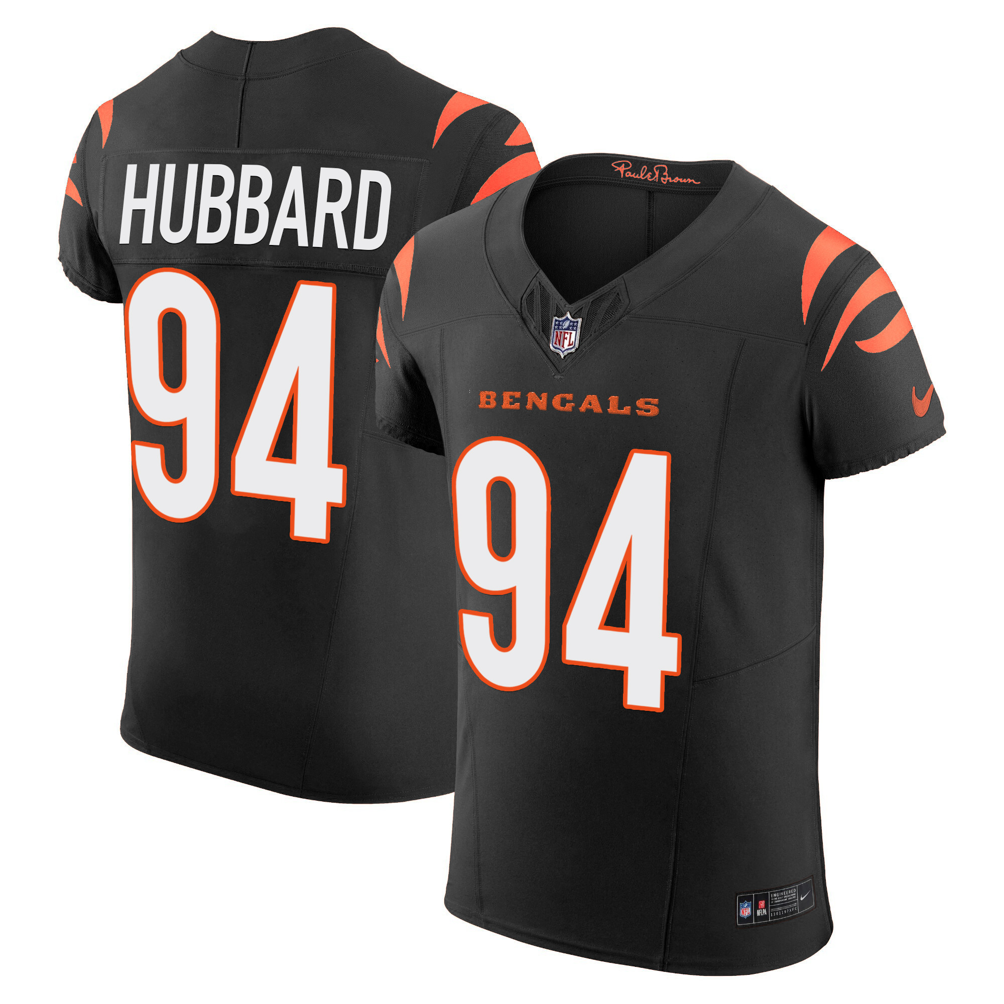Sam Hubbard Men's Cincinnati Bengals Vapor Elite Black Jersey - All Stitched