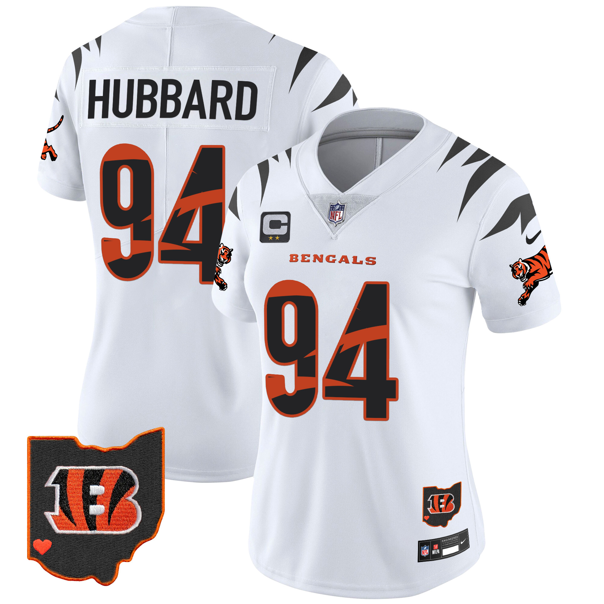 Sam Hubbard Women's Cincinnati Bengals Special Vapor Limited White Jersey - All Stitched