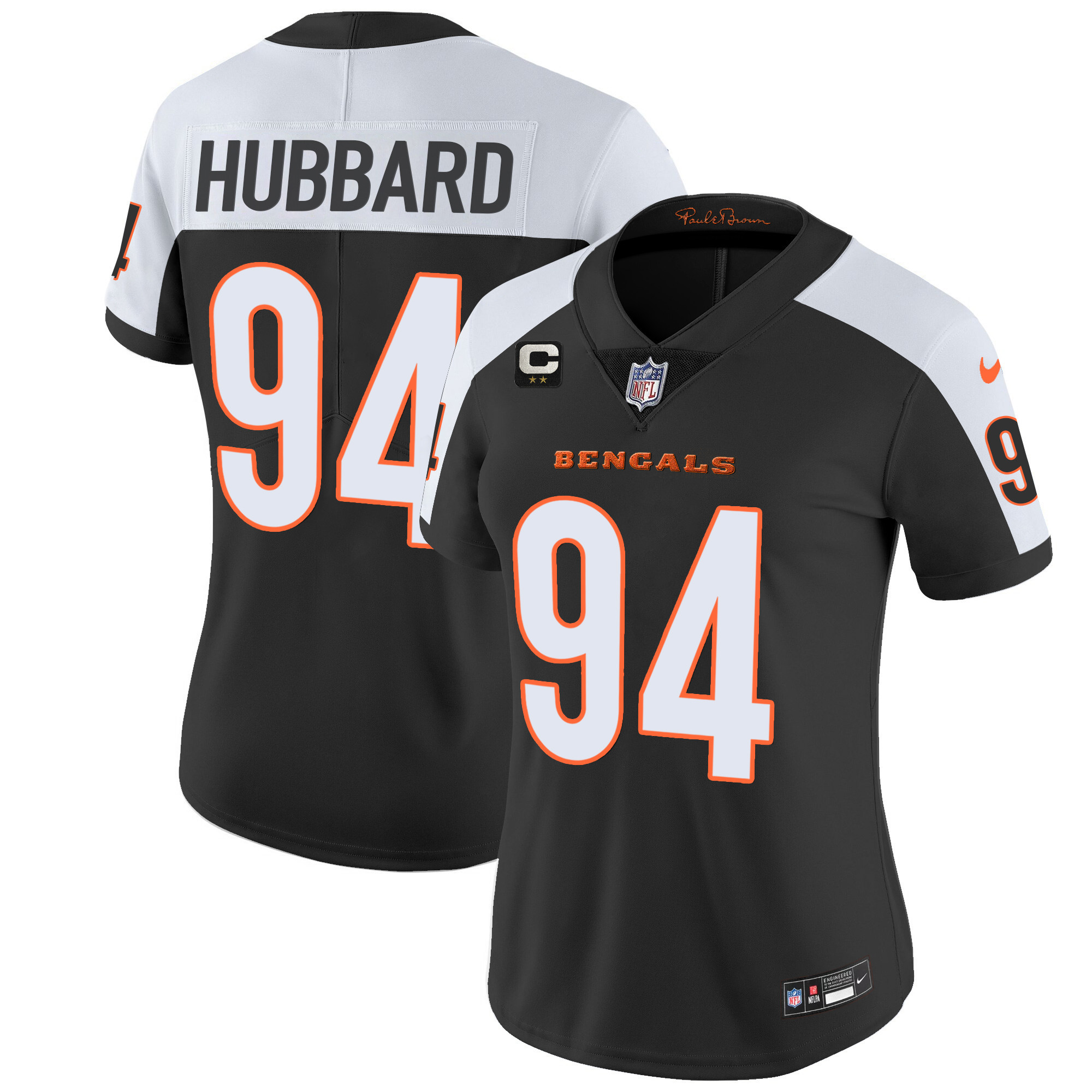 Sam Hubbard Women's Cincinnati Bengals Vapor Limited Alternate Jersey - All Stitched