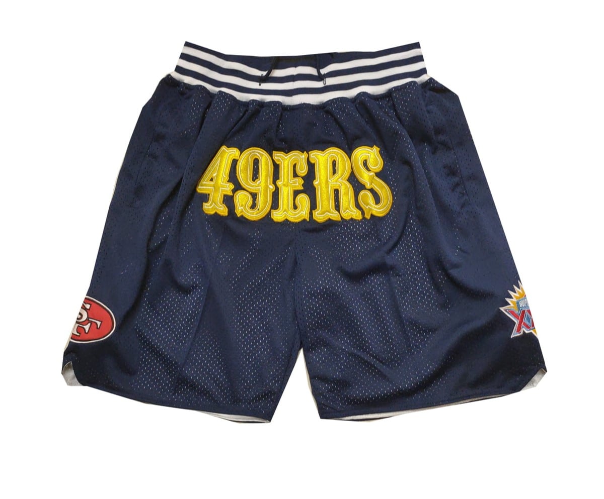 San Francisco 49ers Navy Shorts - Basketball Shorts Store
