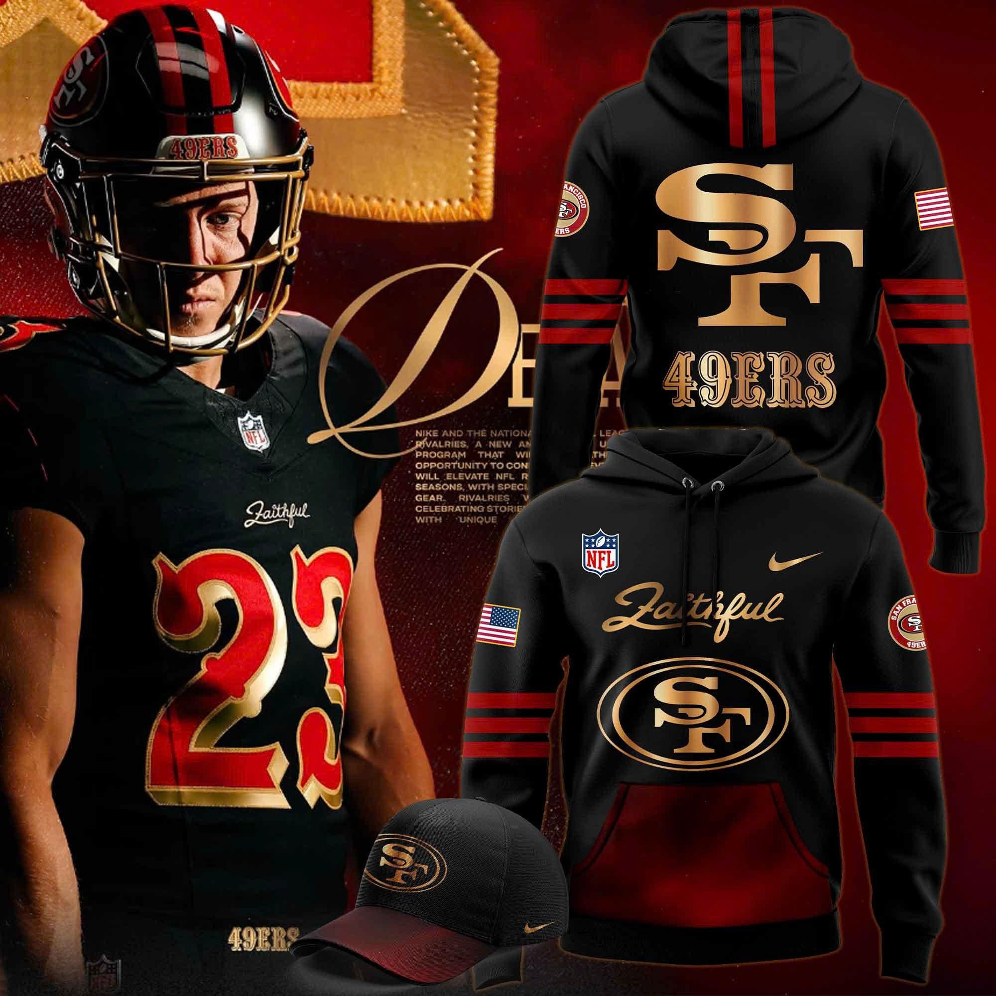 San Francisco 49ers Nike Black Rivalry Uniform Pullover Hoodie