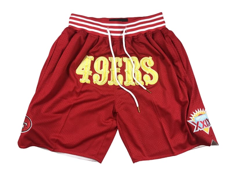 San Francisco 49ers Red Shorts