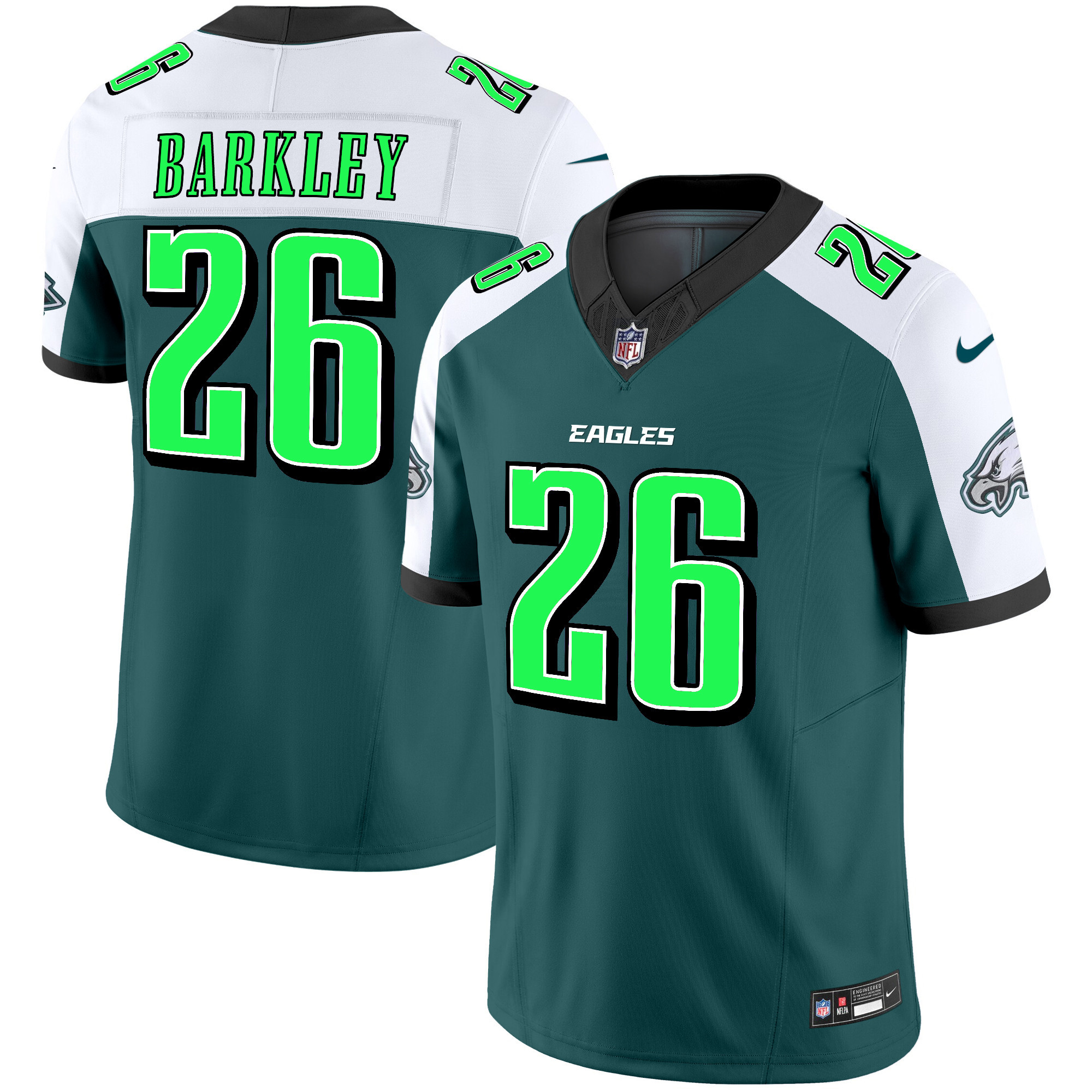Saquon Barkley Men's Philadelphia Eagles 2024 Practice Vapor Limited Alternate Jersey - All Stitched