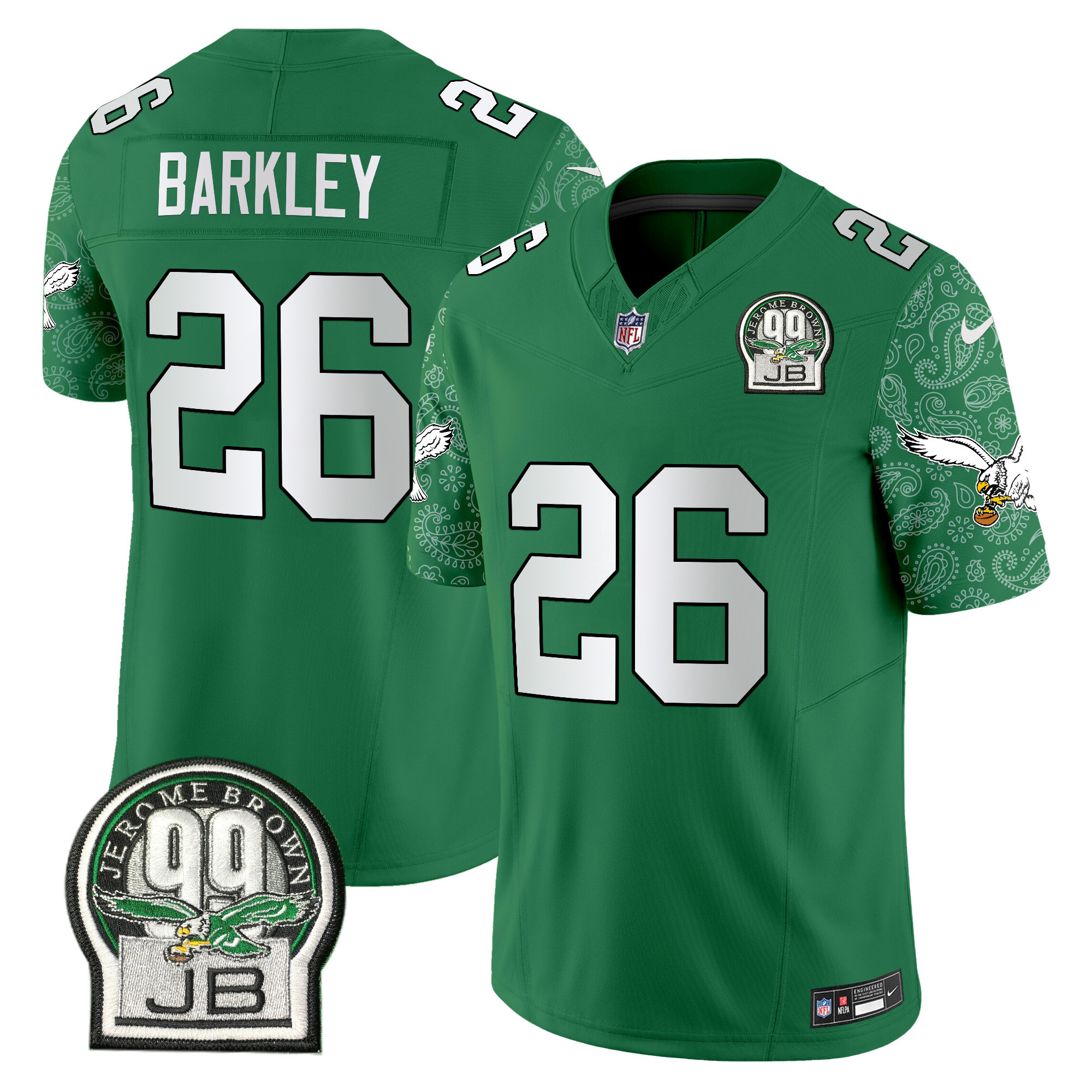 Saquon Barkley Men's Philadelphia Eagles Kelly Green Vapor Limited Kelly Green Jersey - All Stitched