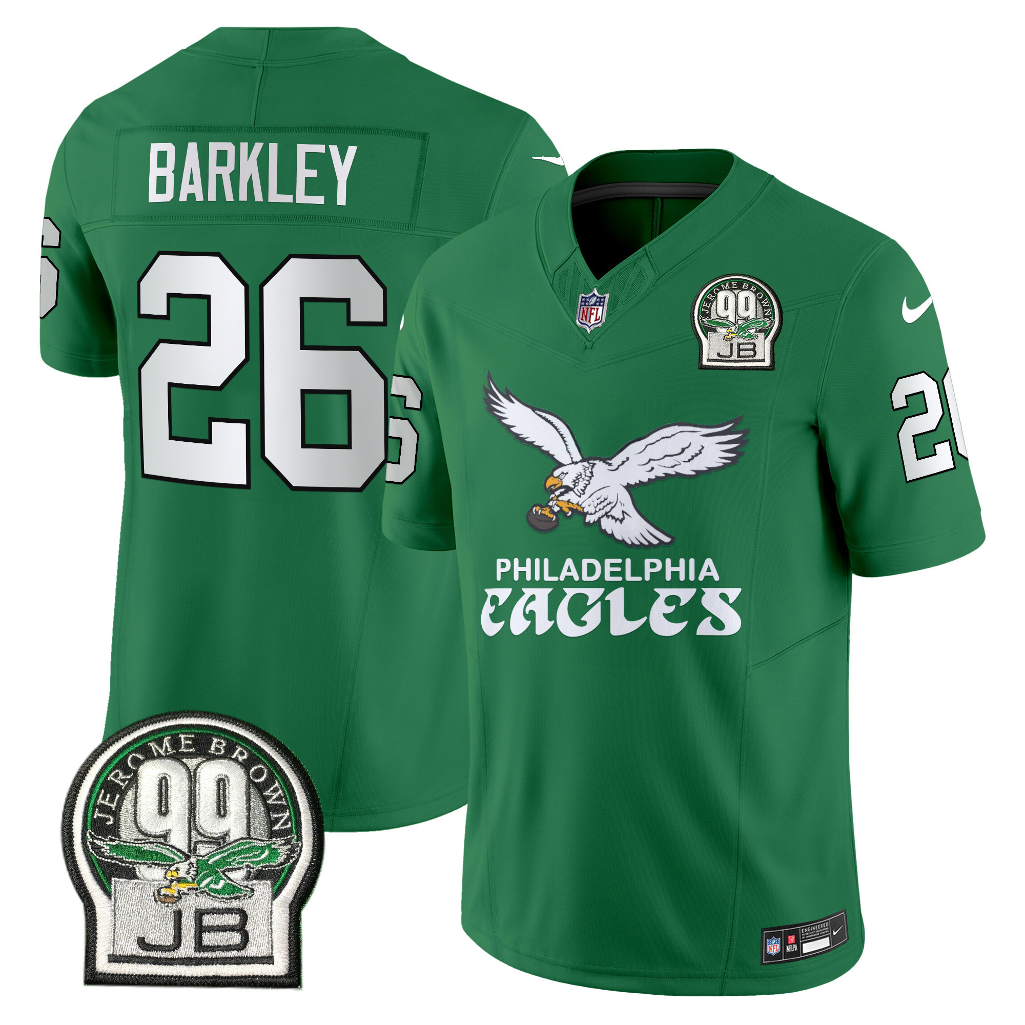 Saquon Barkley Men's Philadelphia Eagles Kelly Green Vapor Limited Kelly Green Jersey - All Stitched