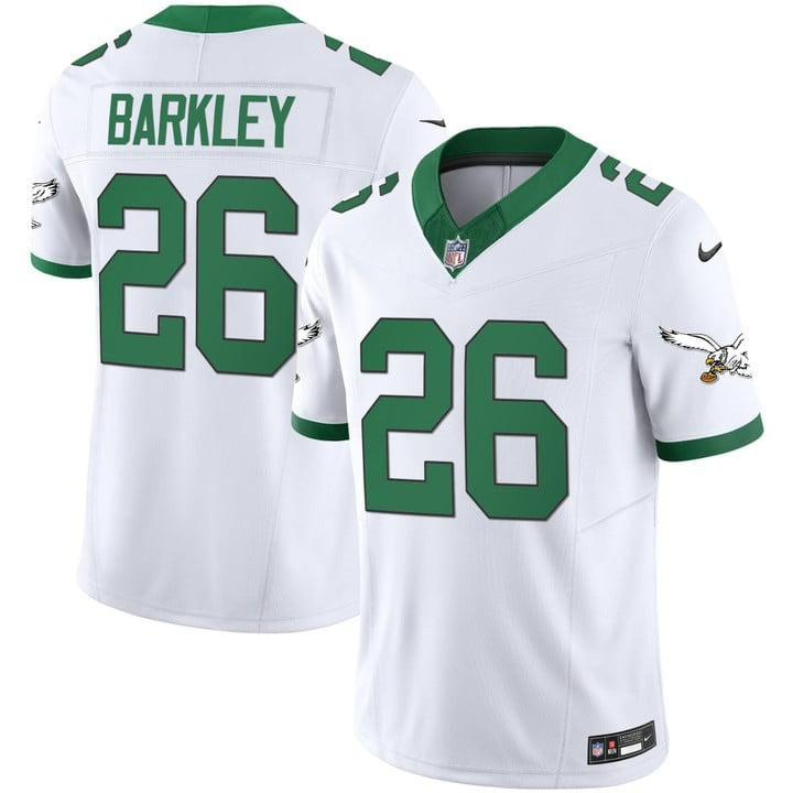Saquon Barkley Men's Philadelphia Eagles Kelly Green Vapor Limited Kelly White Jersey - All Stitched