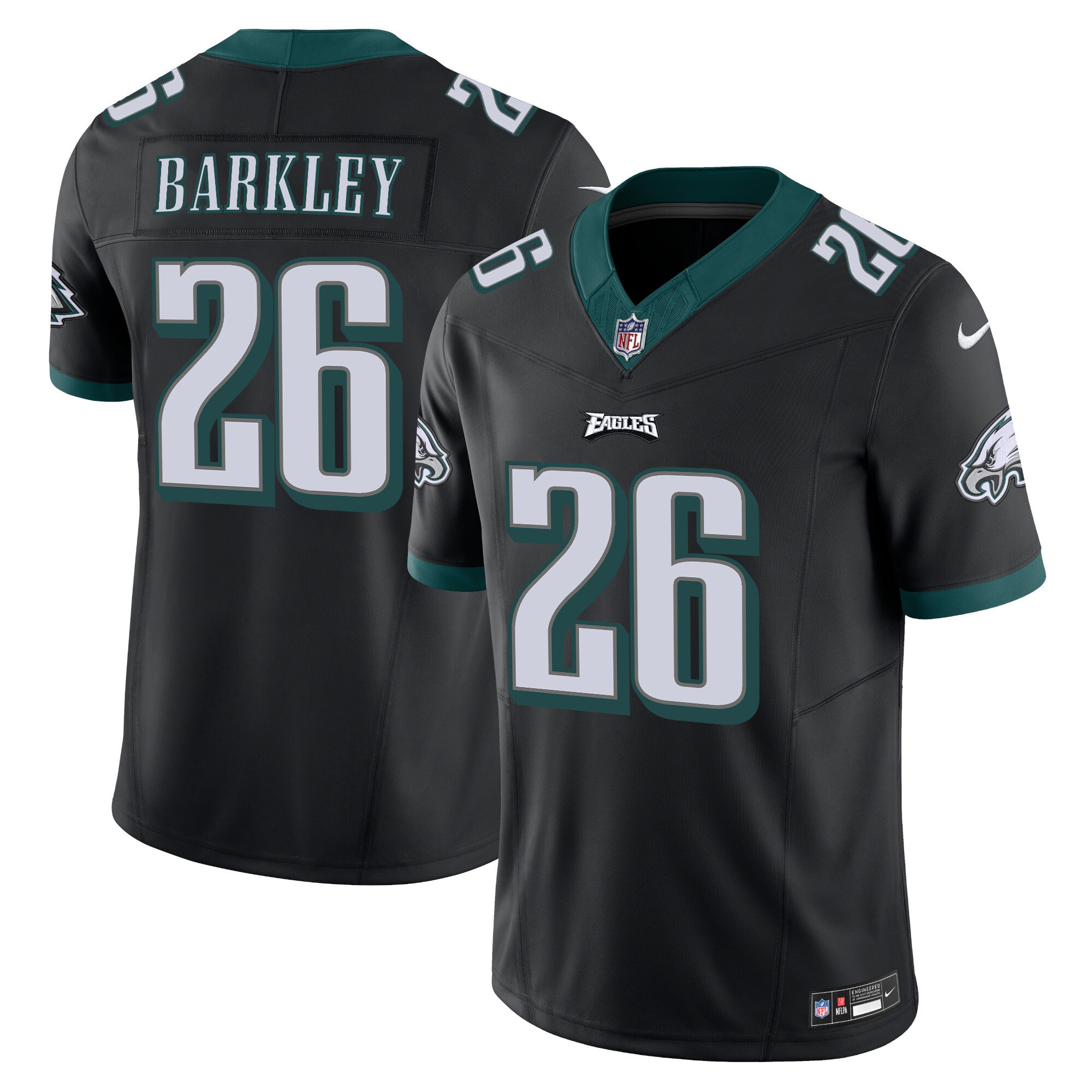 Saquon Barkley Men's Philadelphia Eagles Vapor Limited Black Jersey - All Stitched