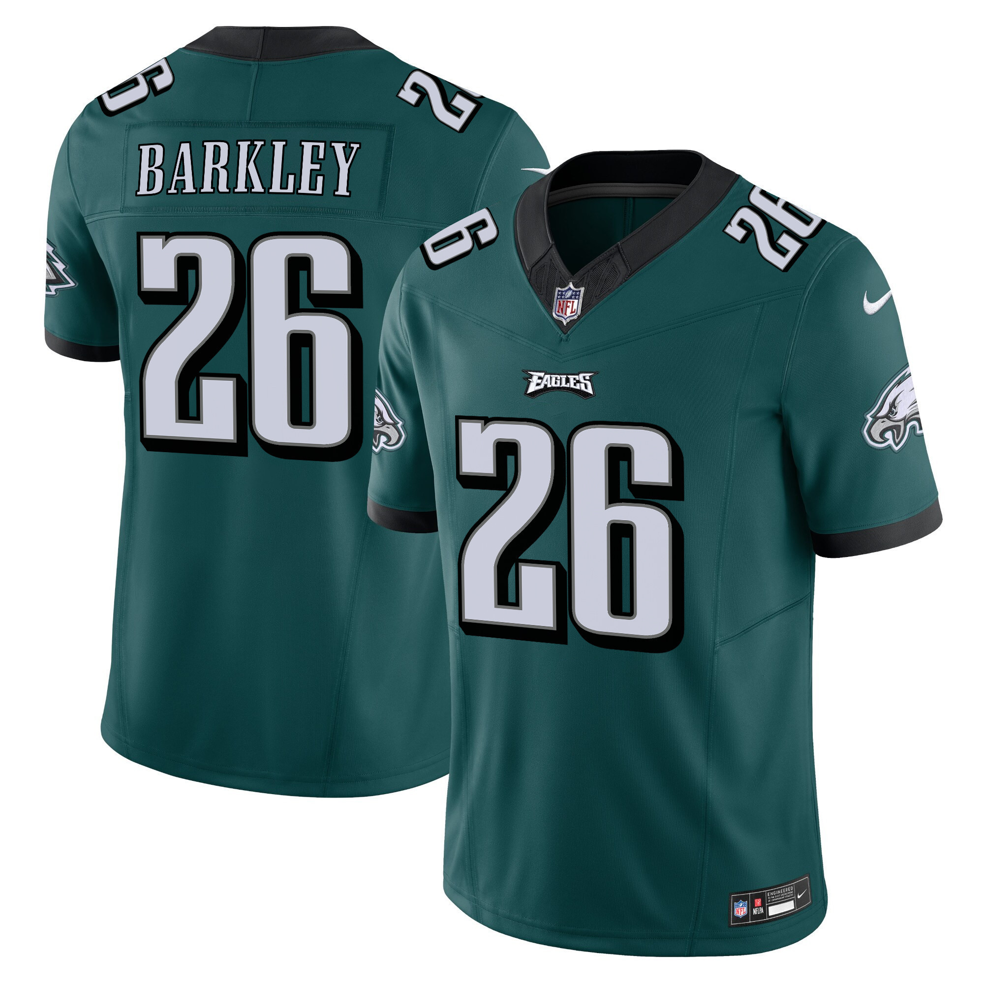 Saquon Barkley Men's Philadelphia Eagles Vapor Limited Midnight Green Jersey - All Stitched