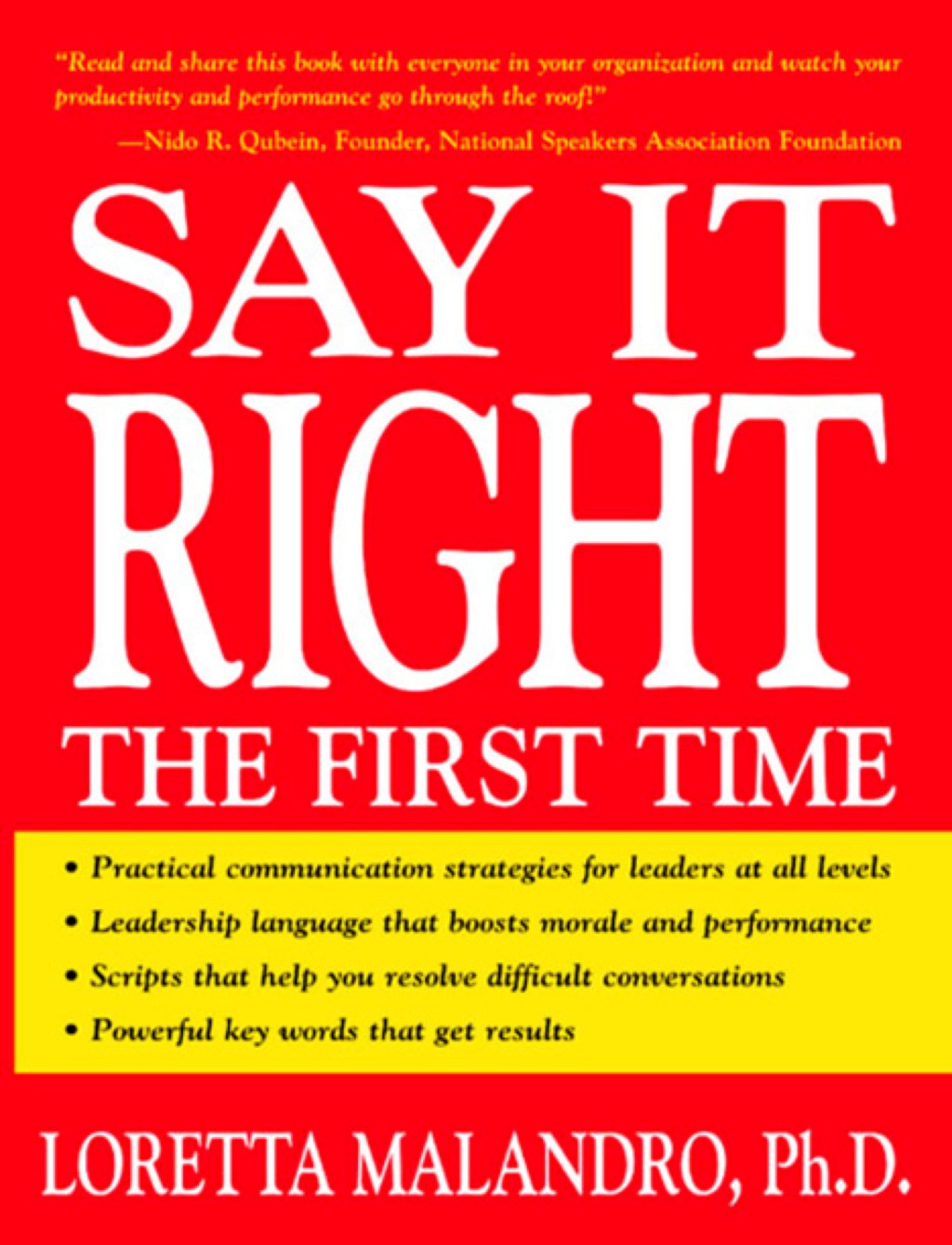 Say It Right the First Time 1st Edition - (PDF/EPUB Version)