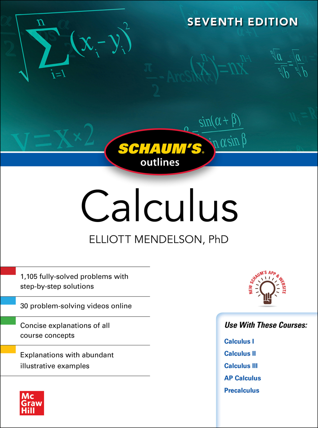 Schaum's Outline of Calculus 7th Edition - (PDF/EPUB Version)