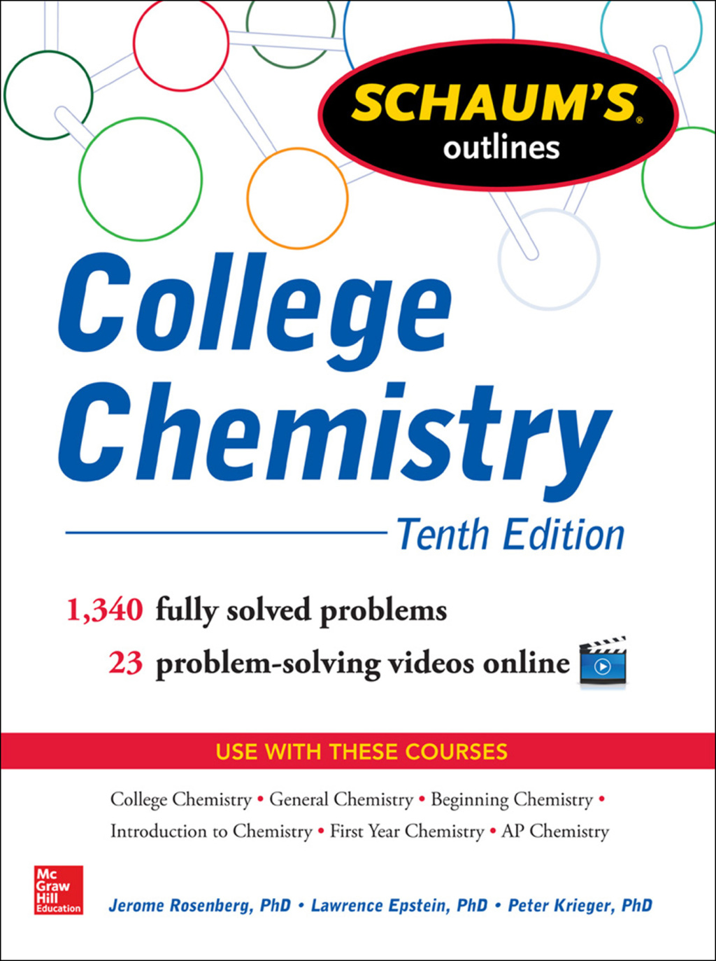 Schaum's Outline of College Chemistry 1,340 Solved Problems + 23 Videos 10th Edition - (PDF/EPUB Version)