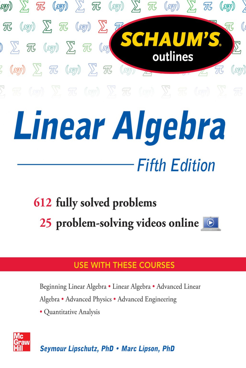 Schaum's Outline of Linear Algebra 5th Edition - (PDF/EPUB Version)
