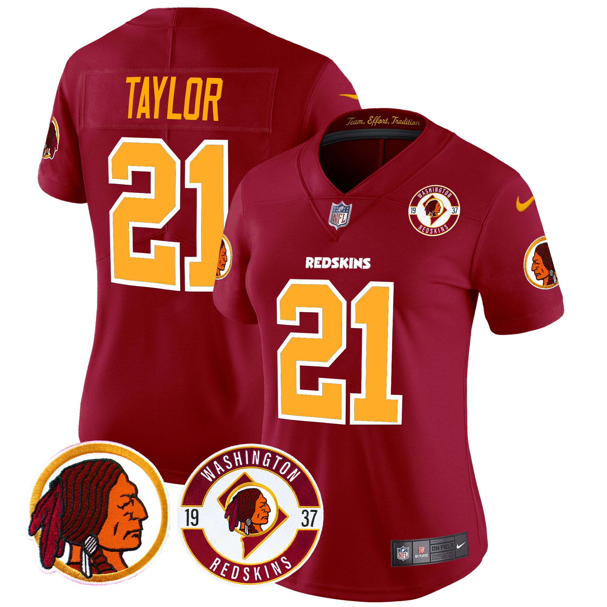 Sean Taylor Women's Washington Redskins 2024 Vapor Limited Burgundy Jersey - All Stitched