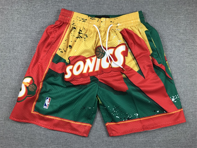 Seattle Supersonic Shorts Hardwood Classics Hyper Hoops - Basketball Shorts Store