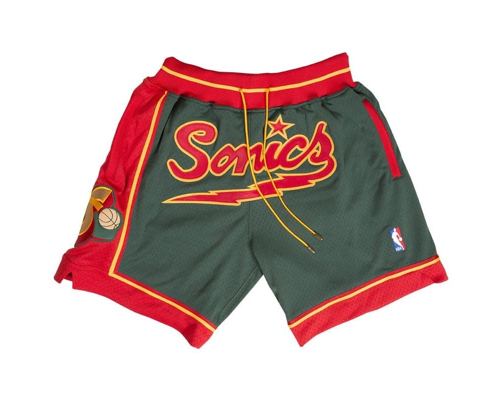 Seattle Supersonics Shorts Green - Basketball Shorts Store