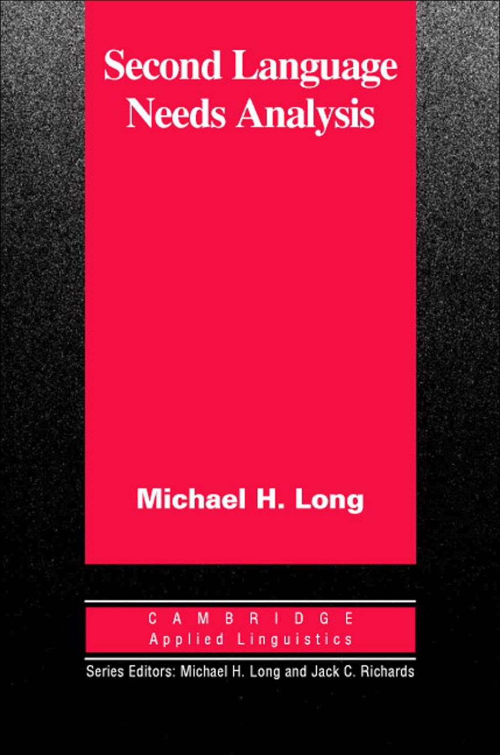 Second Language Needs Analysis - (PDF/EPUB Version)