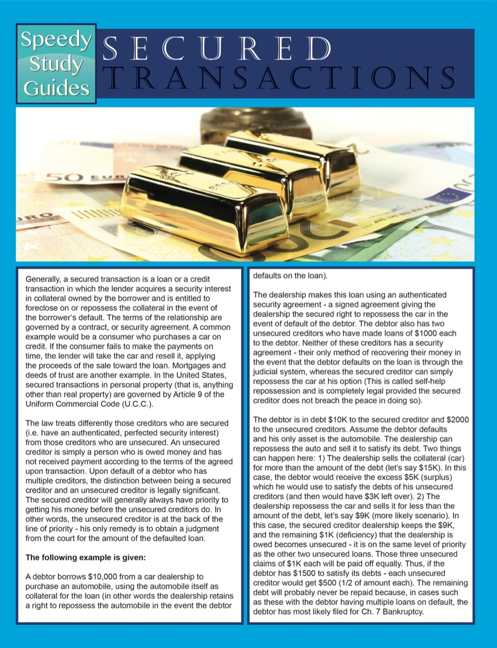 Secured Transactions (Speedy Study Guides) - (PDF/EPUB Version)