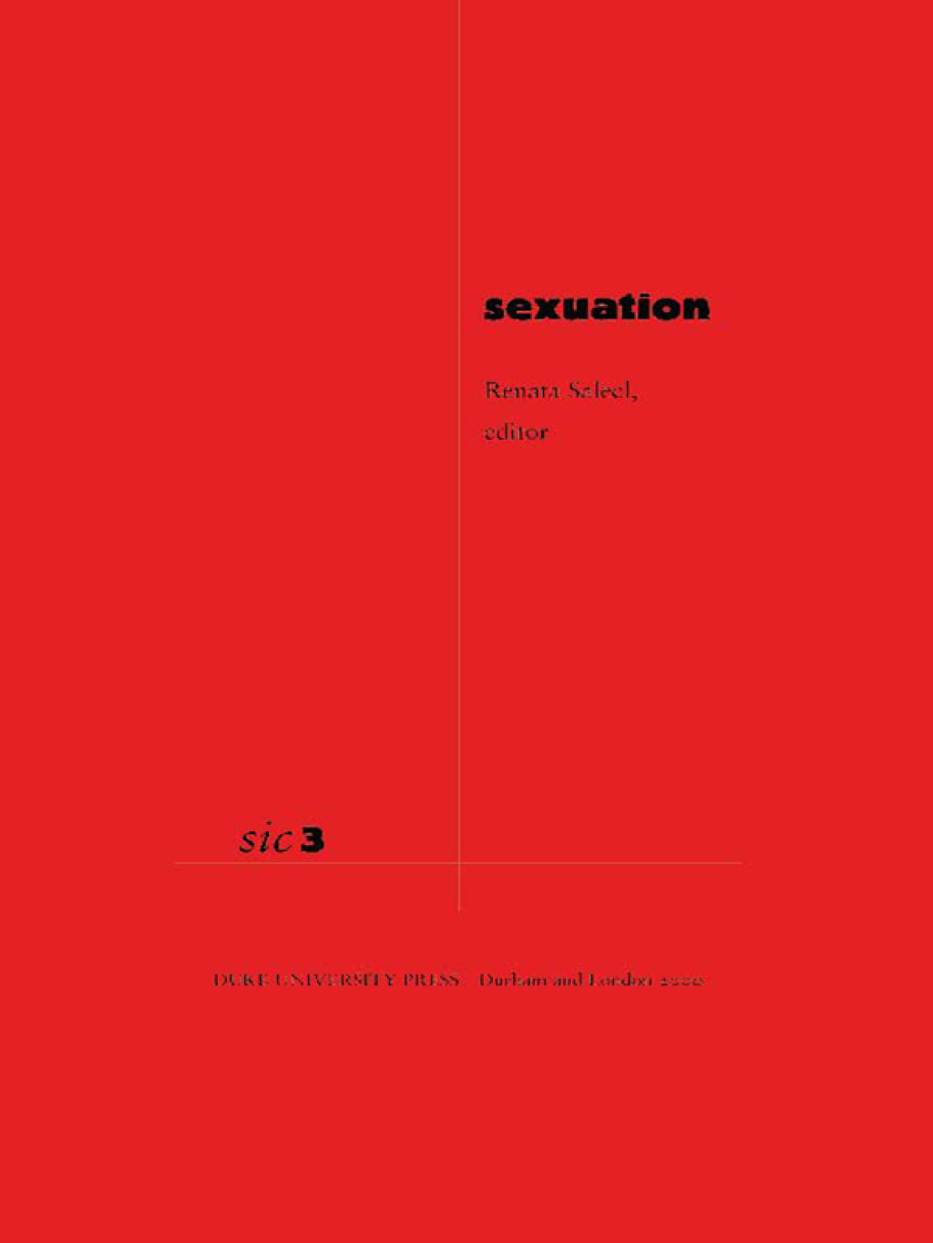 Sexuation SIC 3 - (PDF/EPUB Version)