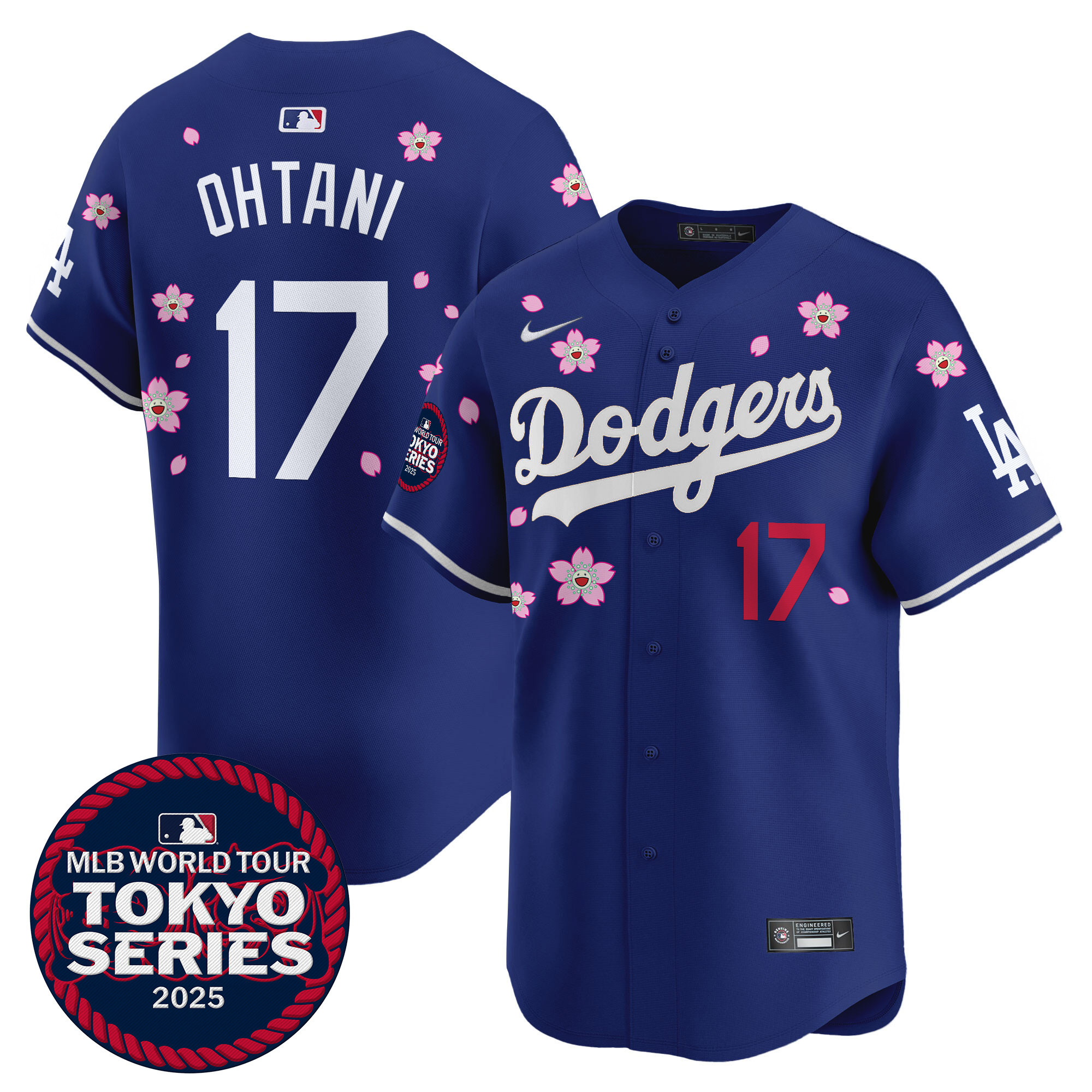 Shohei Ohtani Men's Los Angeles Dodgers Tokyo Series 2025 Vapor Premier Limited Royal Jersey V2 - Stitched