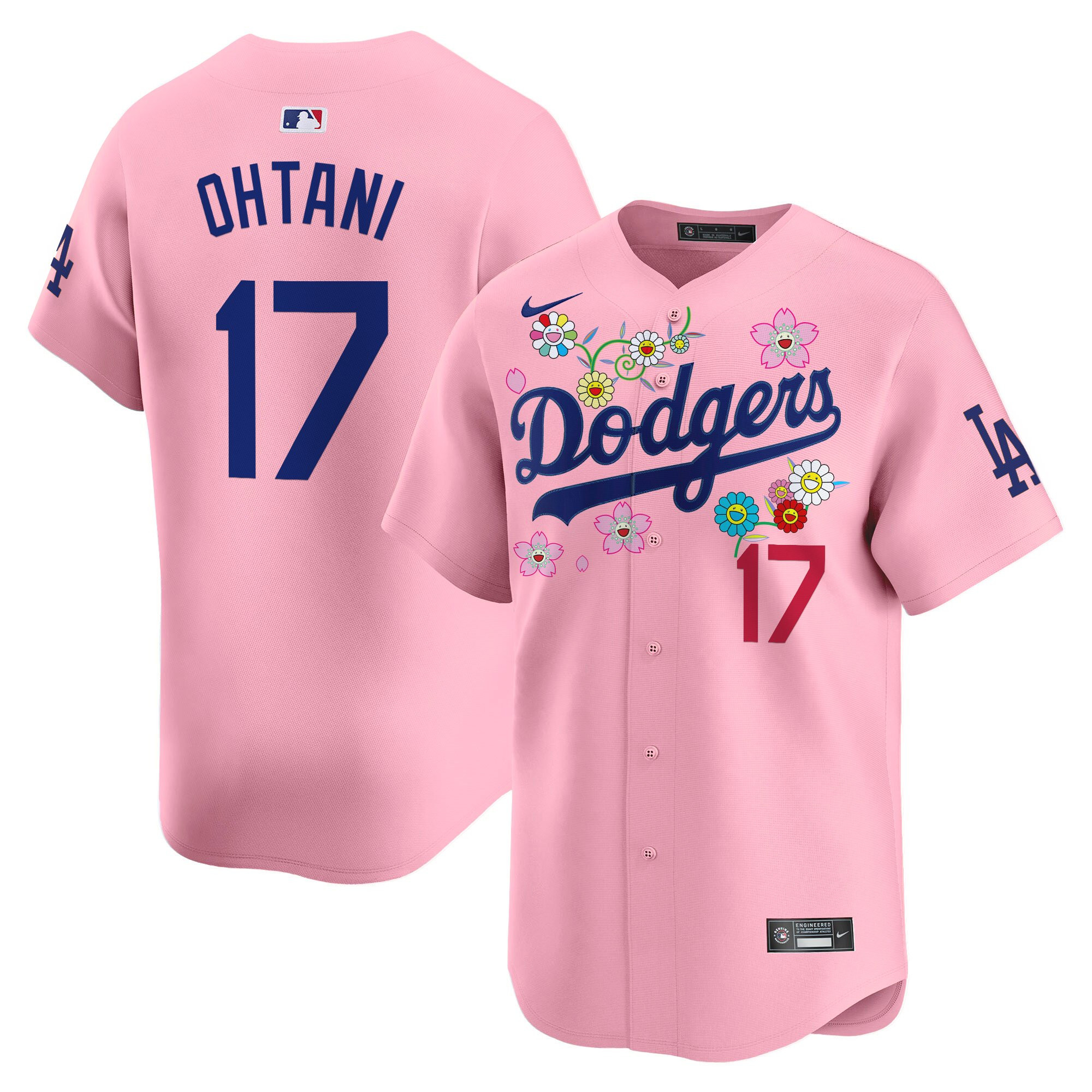 Shohei Ohtani Men's Los Angeles Dodgers x Takashi Murakami 2025 Vapor Premier Limited Cherry Blossom Jersey - Stitched
