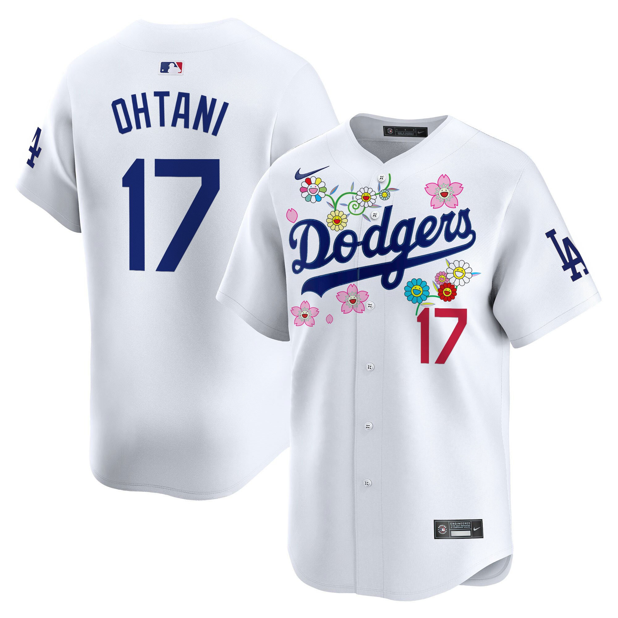 Shohei Ohtani Men's Los Angeles Dodgers x Takashi Murakami 2025 Vapor Premier Limited White Jersey - Stitched