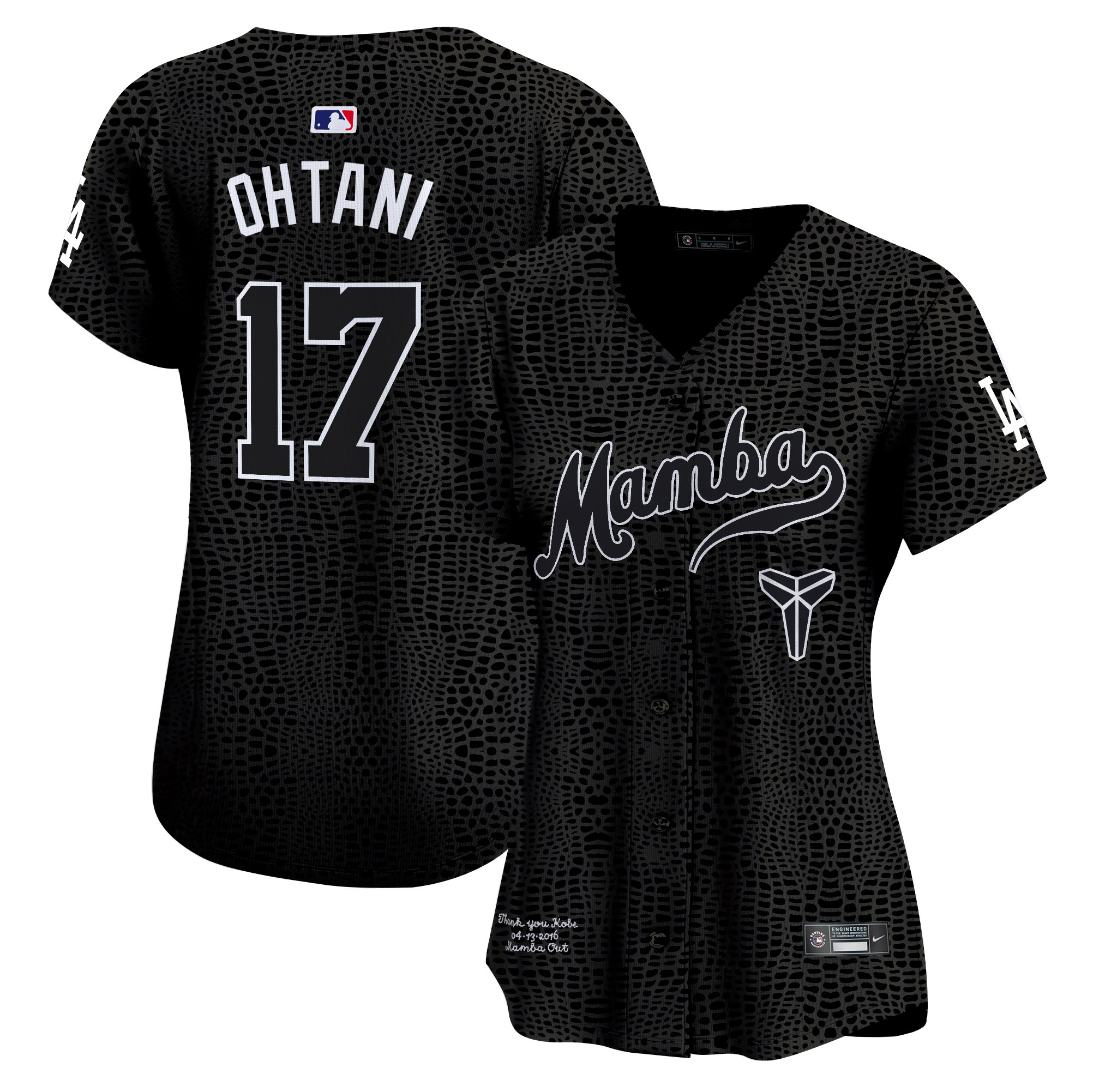Shohei Ohtani Women's Los Angeles Dodgers Kobe Bryant Mamba Vapor Premier Limited Mamba Jersey - All Stitched