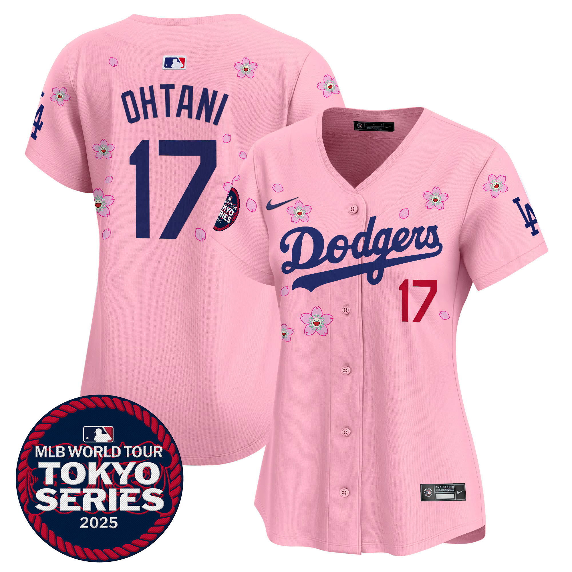 Shohei Ohtani Women's Los Angeles Dodgers Tokyo Series 2025 Vapor Premier Limited Cherry Blossom Jersey V2 - Stitched