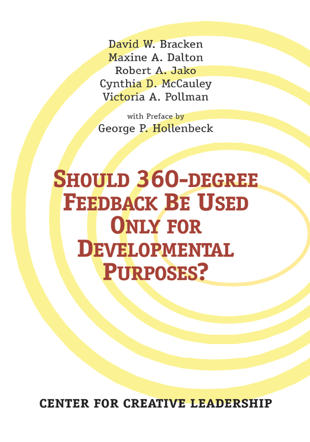 Should 360-degree Feedback Be Only Used For Developmental Purposes? - (PDF/EPUB Version)