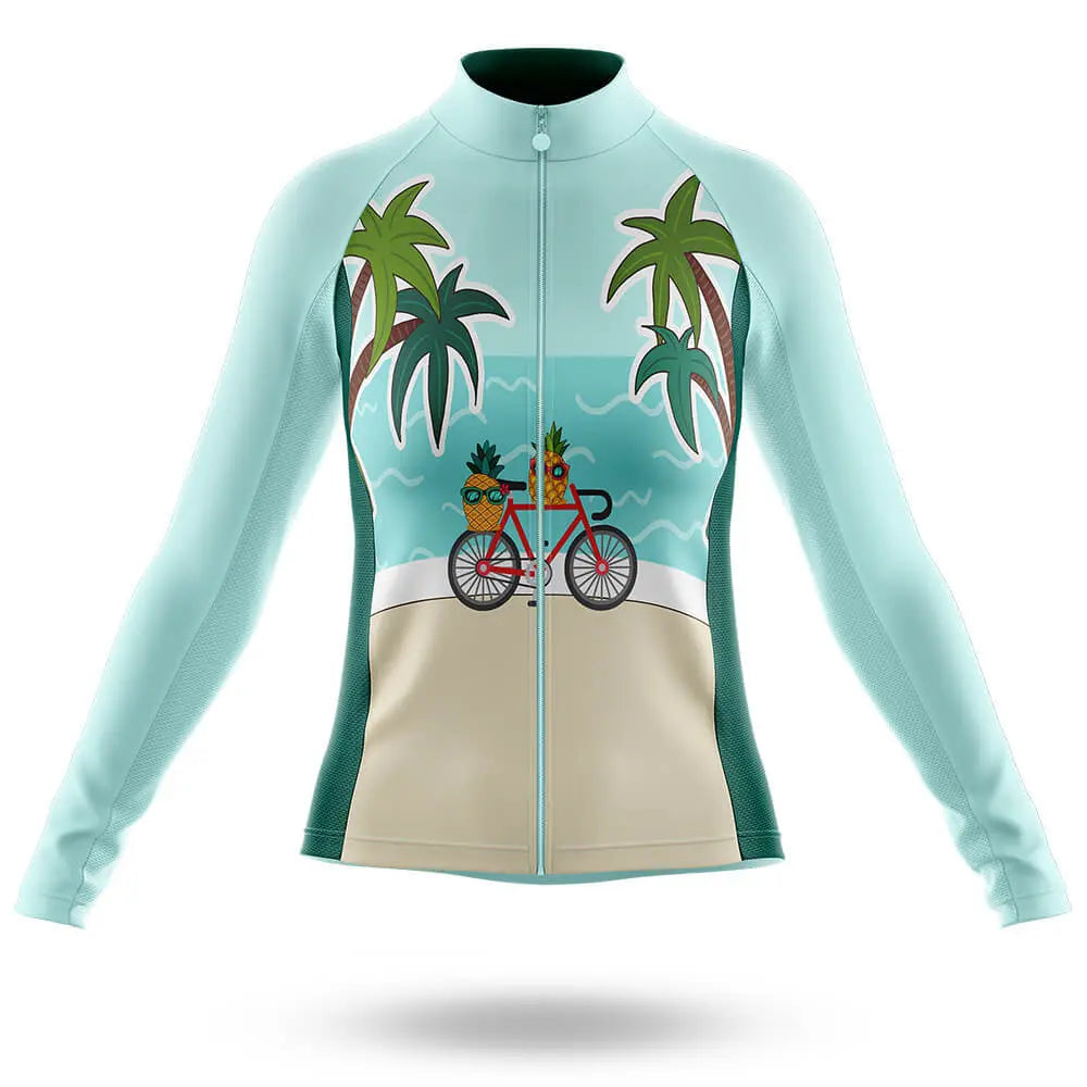 Smiling Bike - Women's Cycling Long Sleeve Jersey