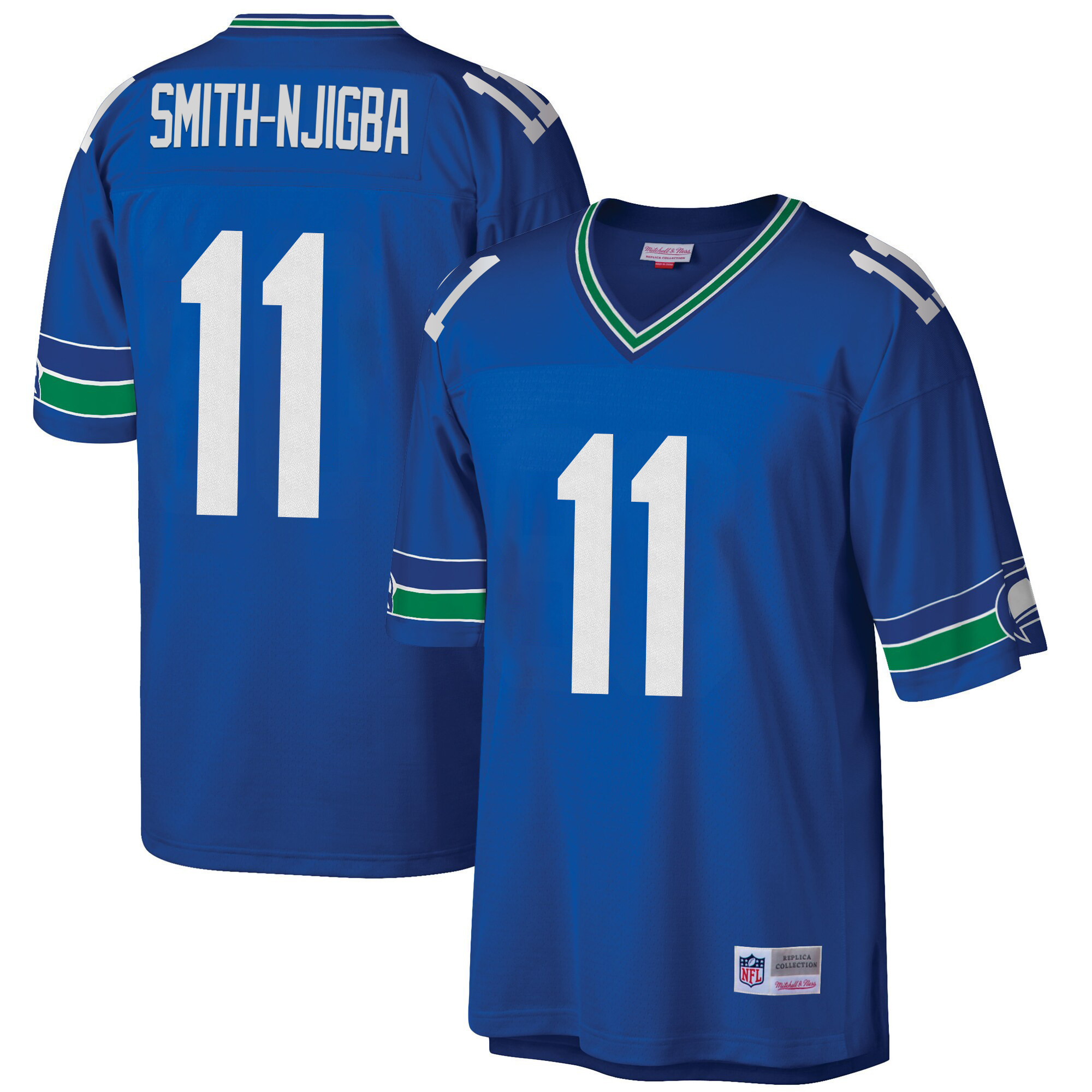 Smith-Njigba Men's Seattle Seahawks Big & Tall 1985 Retired Royal Jersey - All Stitched