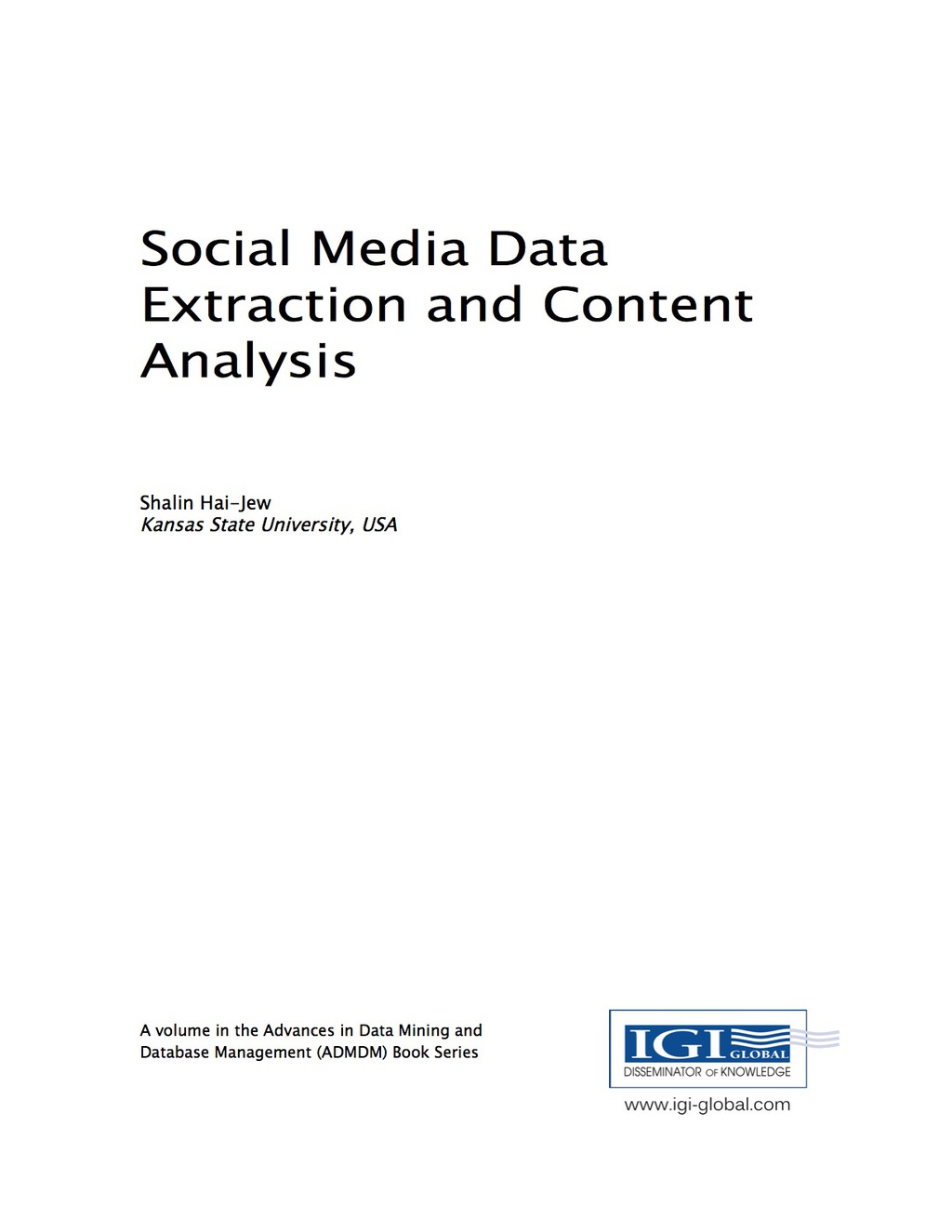 Social Media Data Extraction and Content Analysis â€“ PDF/EPUB Version ...