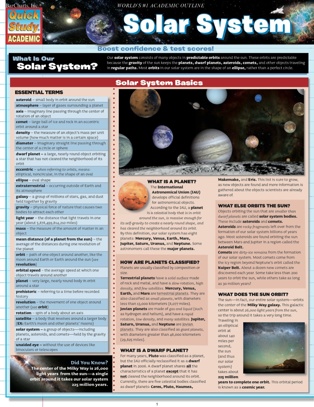 SOLAR SYSTEM STUDY GUIDE - (PDF/EPUB Version)