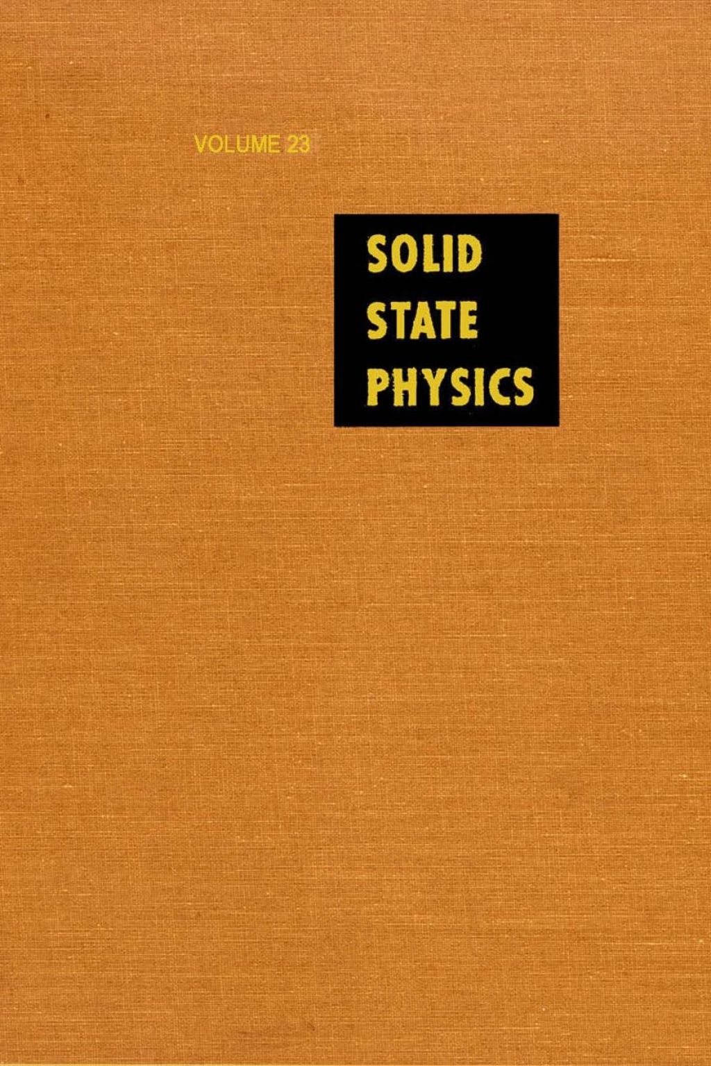 Solid State Physics V23 â€“ PDF/EPUB Version Downloadable – Feetlux Store