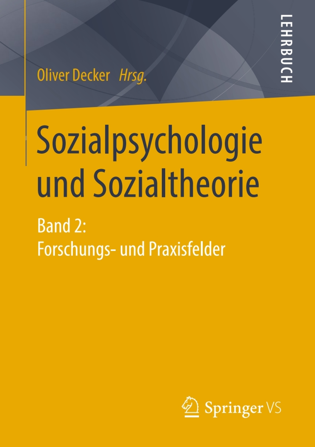 Sozialpsychologie und Sozialtheorie Band 2: Forschungs- und Praxisfelder - (PDF/EPUB Version)