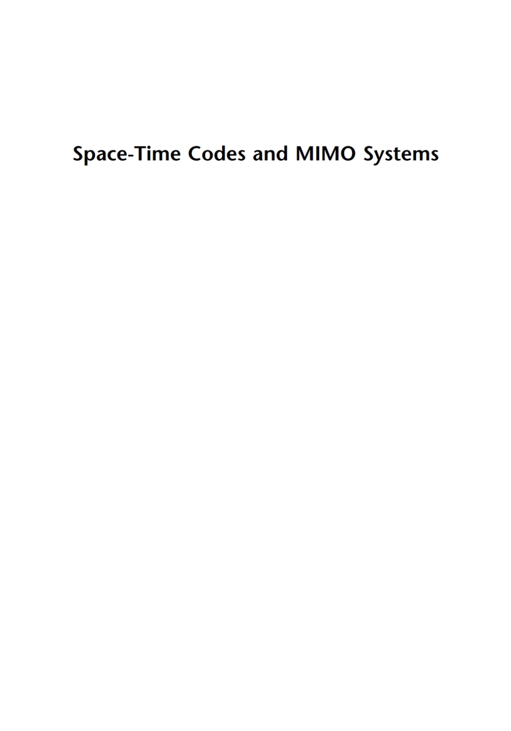 Space Time Code Space-Time Codes and MIMO Systems 1st Edition – PDF/EPUB Version ...