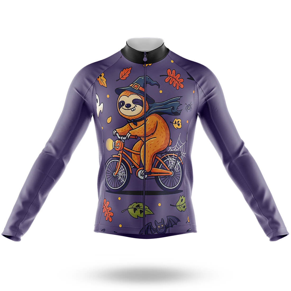 Spooky Sloth - Men's Cycling Long Sleeve Jersey