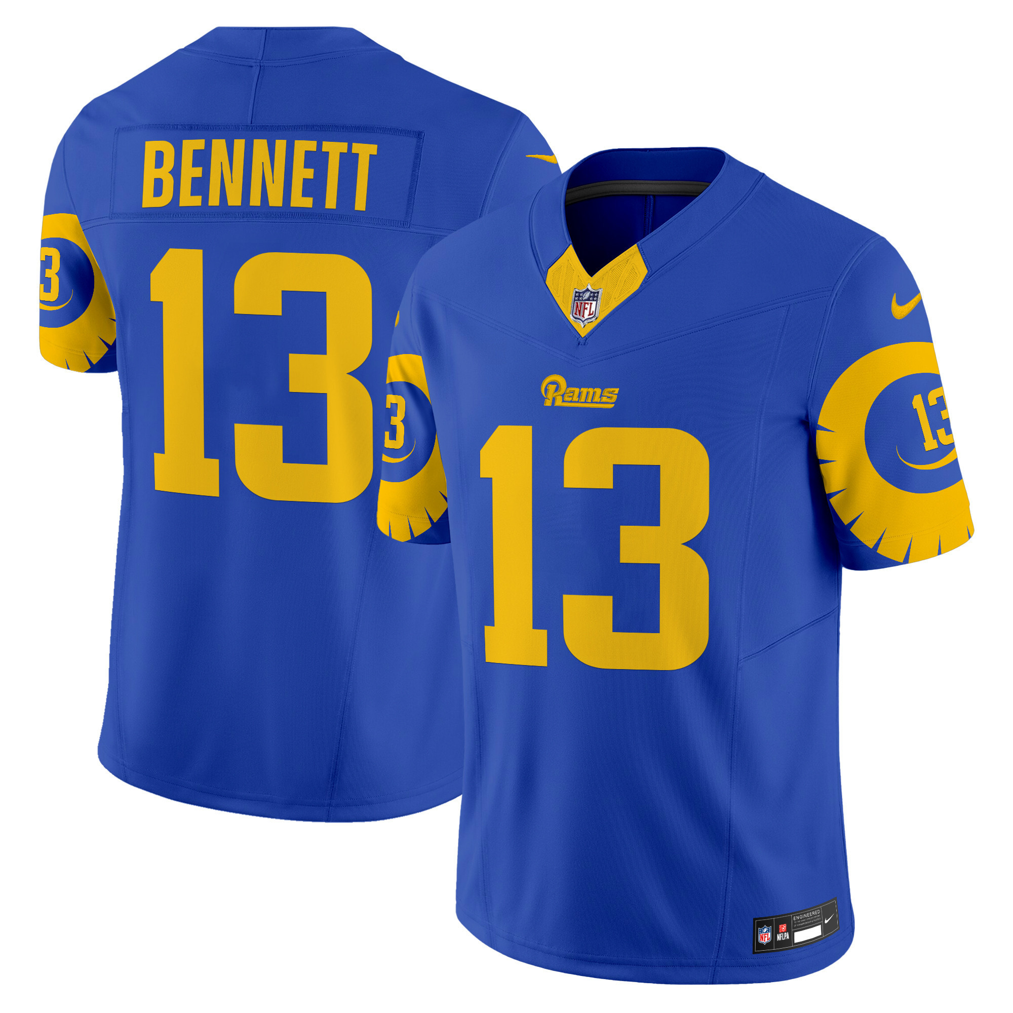 Stetson Bennett Men's Los Angeles Rams Special Vapor Limited Royal Jersey - All Stitched