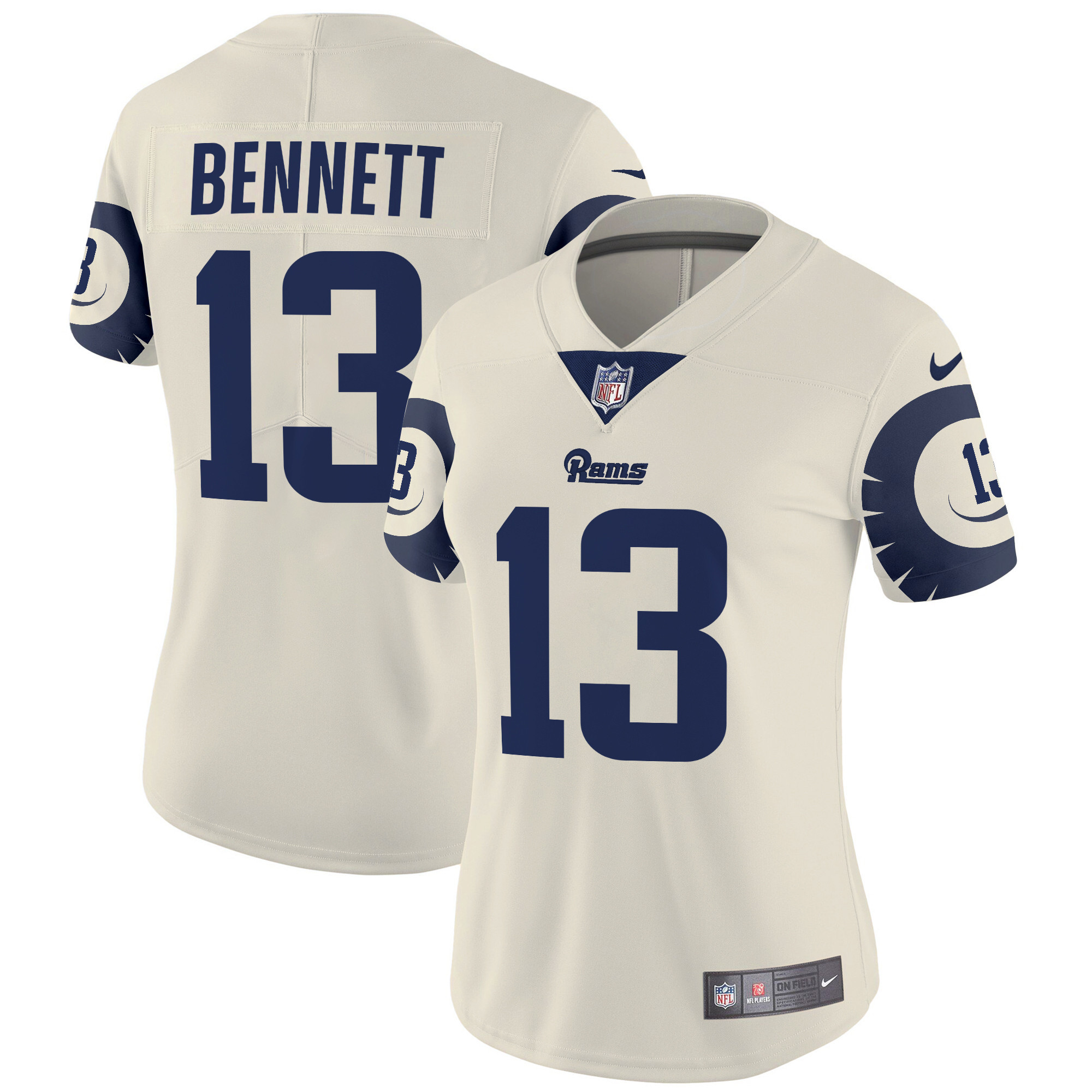 Stetson Bennett Women's Los Angeles Rams Special Vapor Limited Bone Jersey - All Stitched