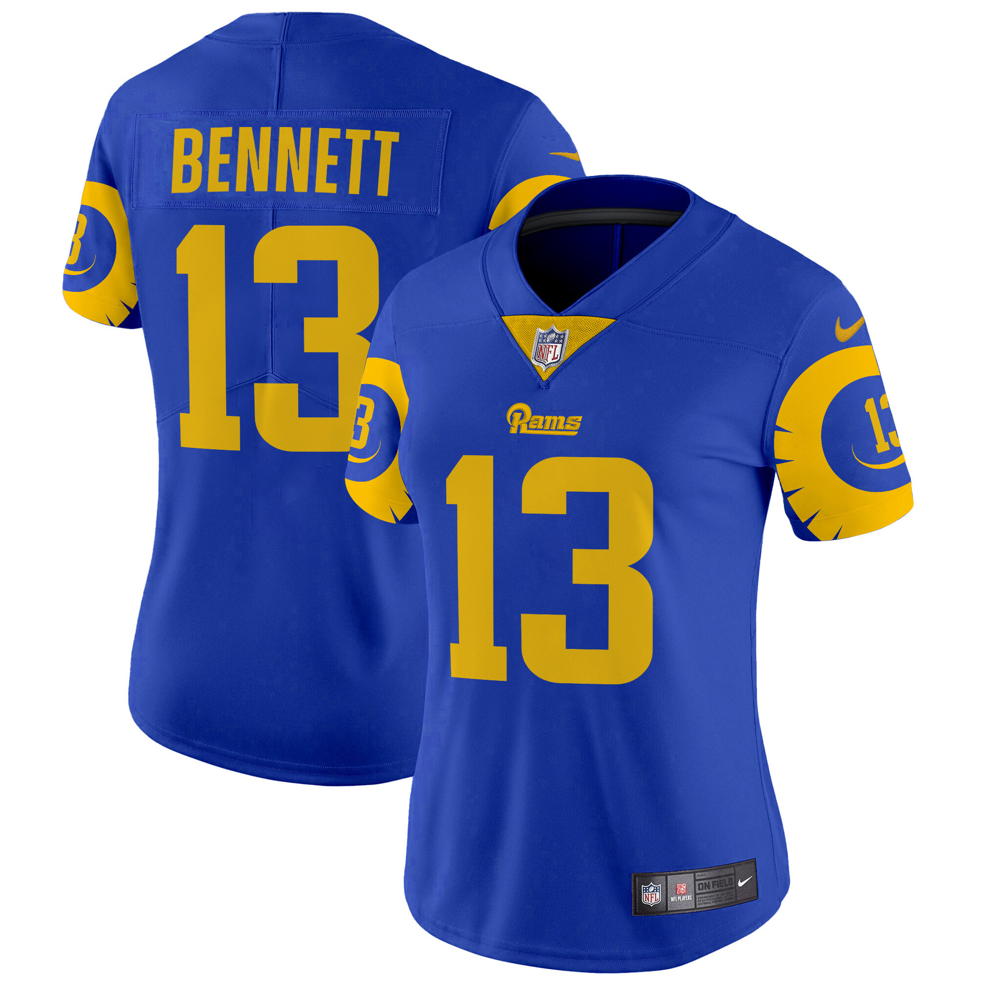 Stetson Bennett Women's Los Angeles Rams Special Vapor Limited Royal Jersey - All Stitched