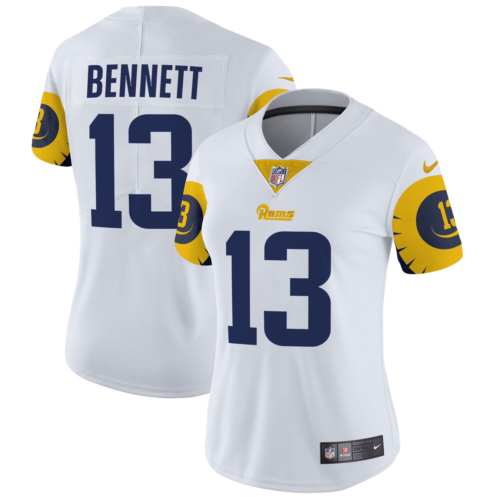 Stetson Bennett Women's Los Angeles Rams Special Vapor Limited White Jersey - All Stitched