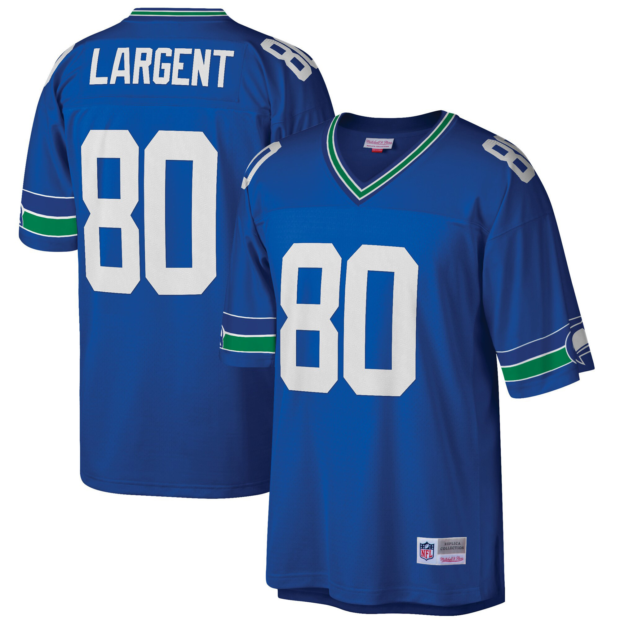 Steve Largent Men's Seattle Seahawks Big & Tall 1985 Retired Royal Jersey - All Stitched