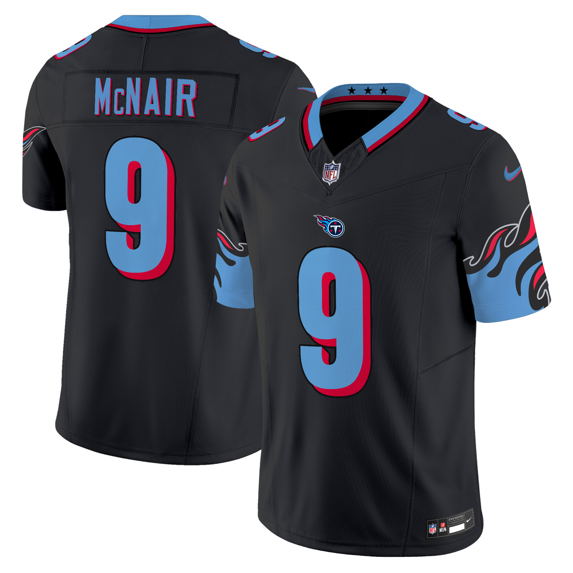 Steve Mcnair Men's Tennessee Titans Special Vapor Limited Black Jersey - All Stitched