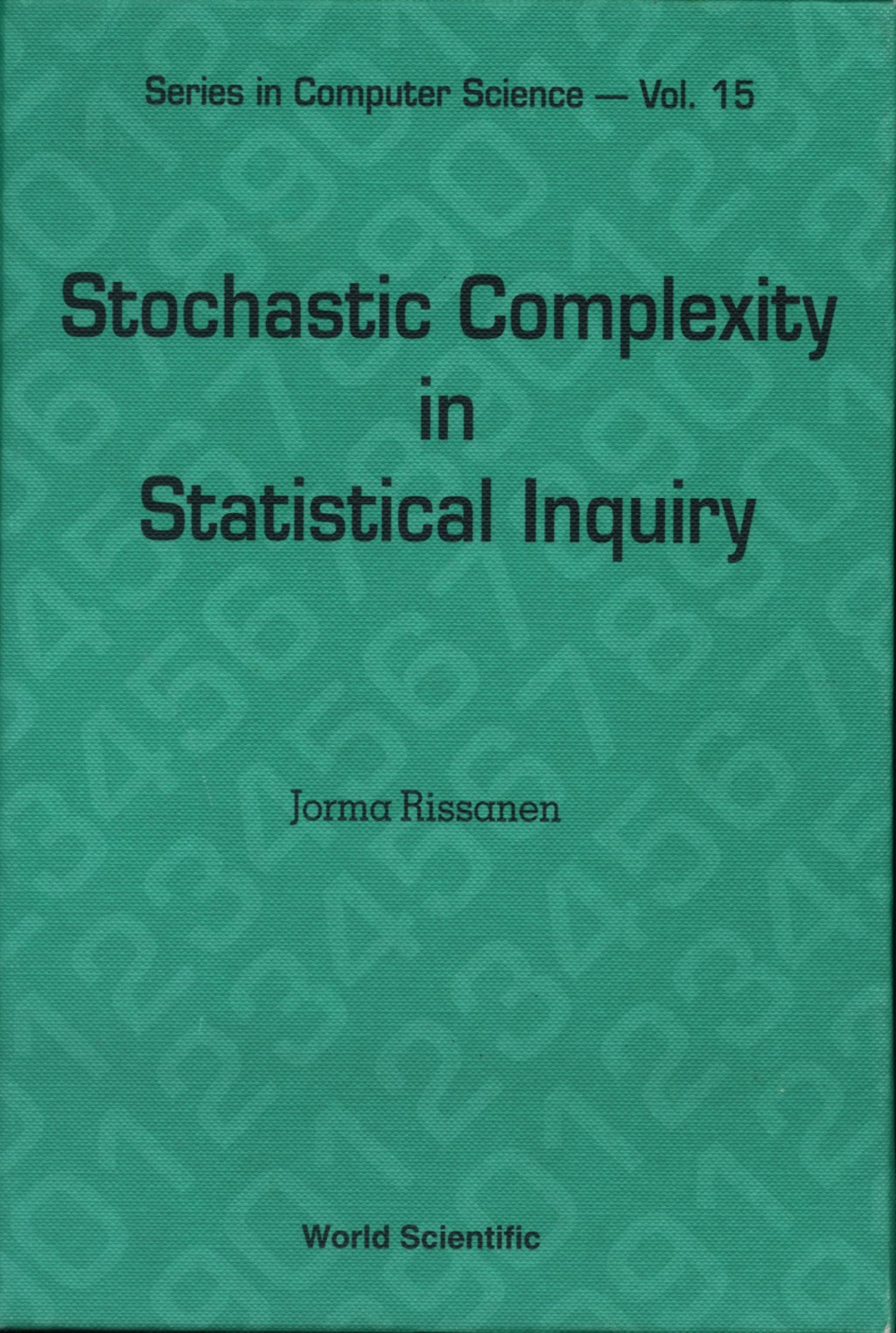 STOCHASTIC COMPLEXITY IN STATIST...(V15) - (PDF/EPUB Version)