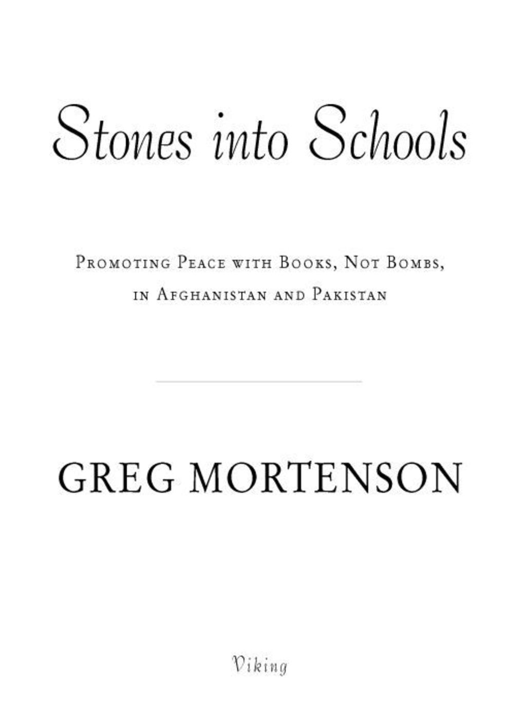 Stones into Schools Promoting Peace with Education in Afghanistan and Pakistan - (PDF/EPUB Version)
