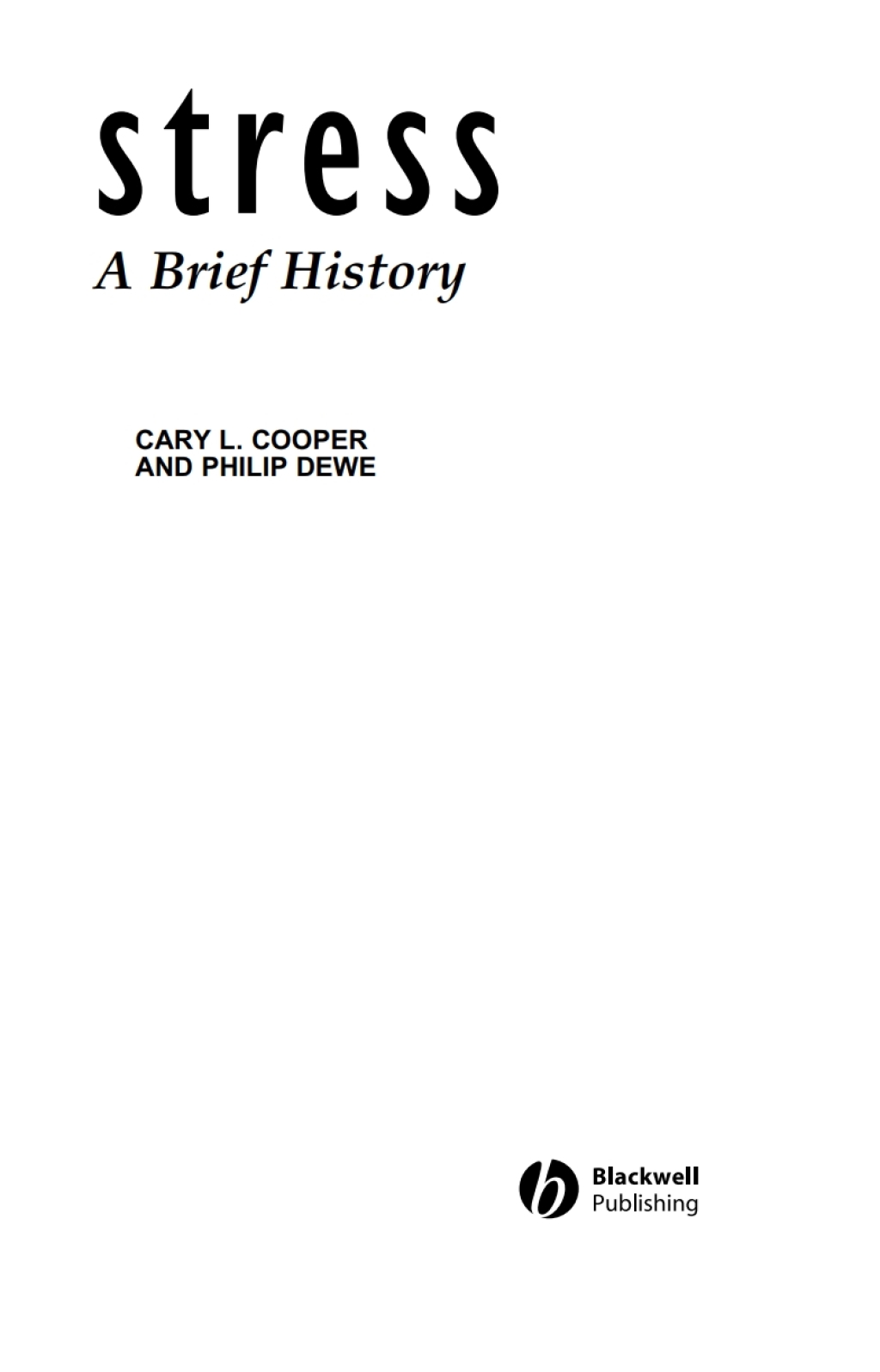Stress A Brief History 1st Edition - (PDF/EPUB Version)